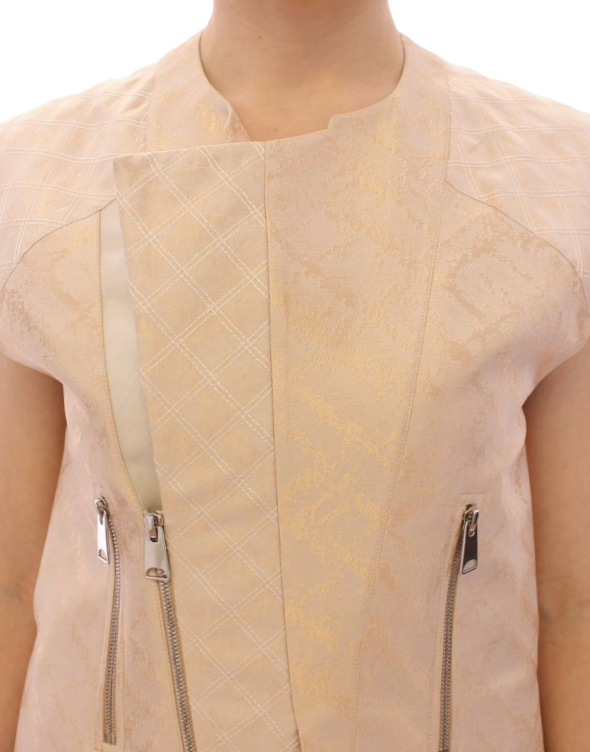 Brocade sleeveless Women's jacket - Zeyneptosun - Modalova