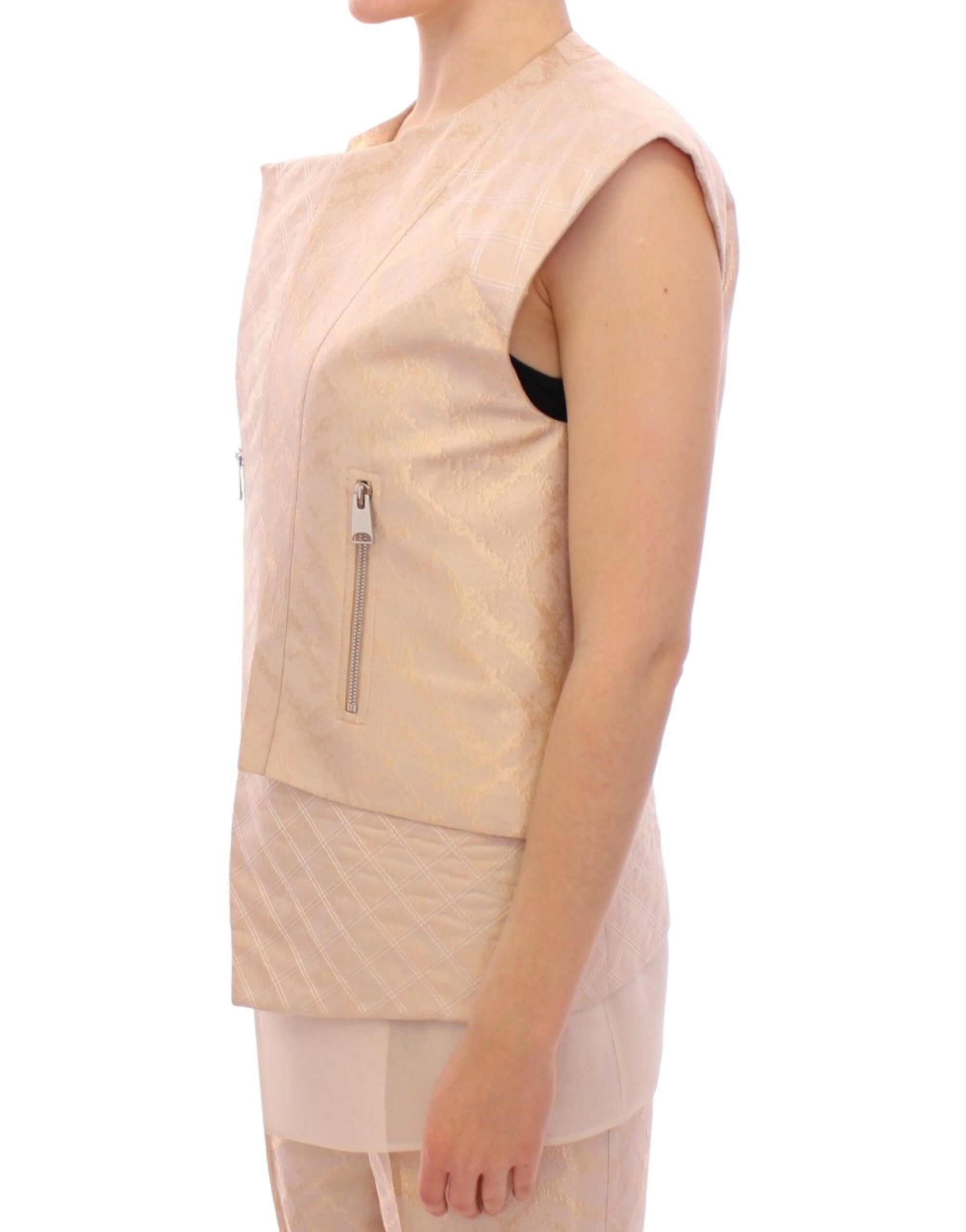 Brocade sleeveless Women's jacket - Zeyneptosun - Modalova
