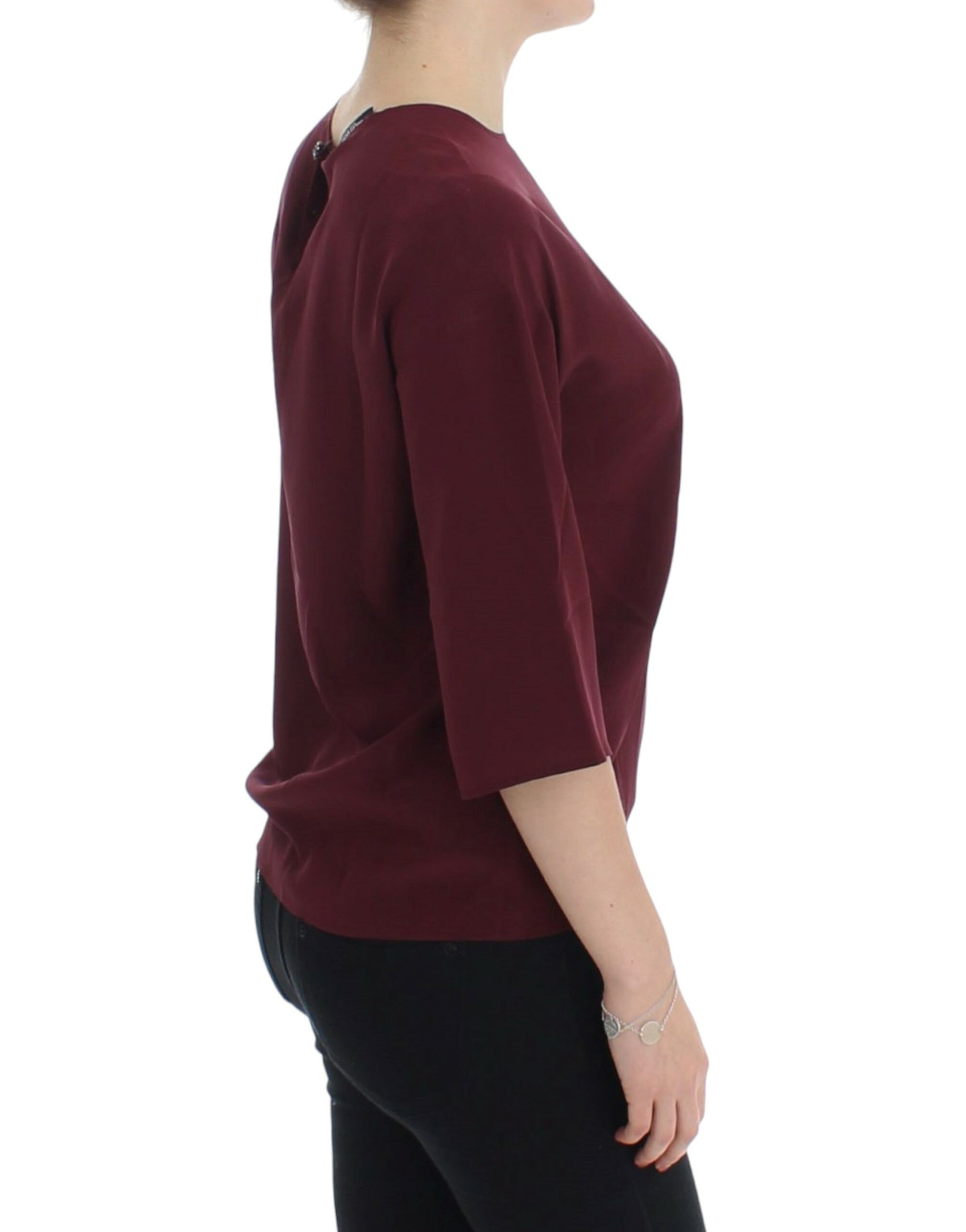 Sleeve silk Women's blouse - Dolce & Gabbana - Modalova
