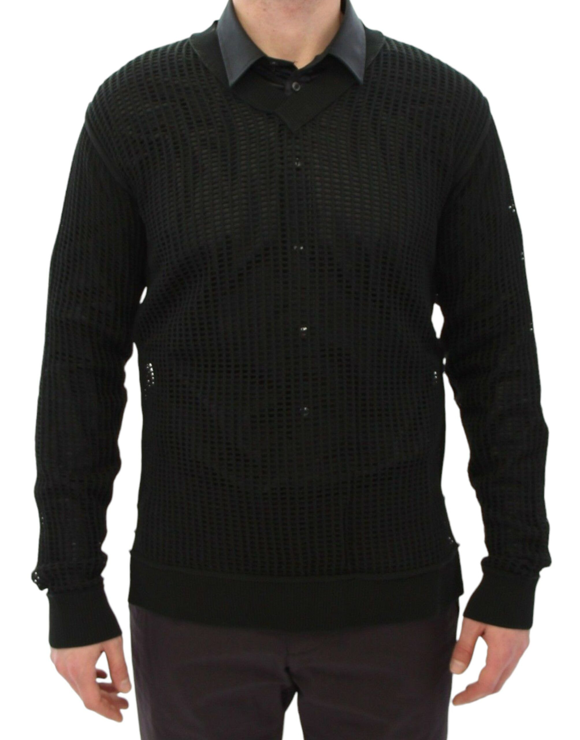 Dark Runway Netz Pullover Netted Men's Sweater - Dolce & Gabbana - Modalova