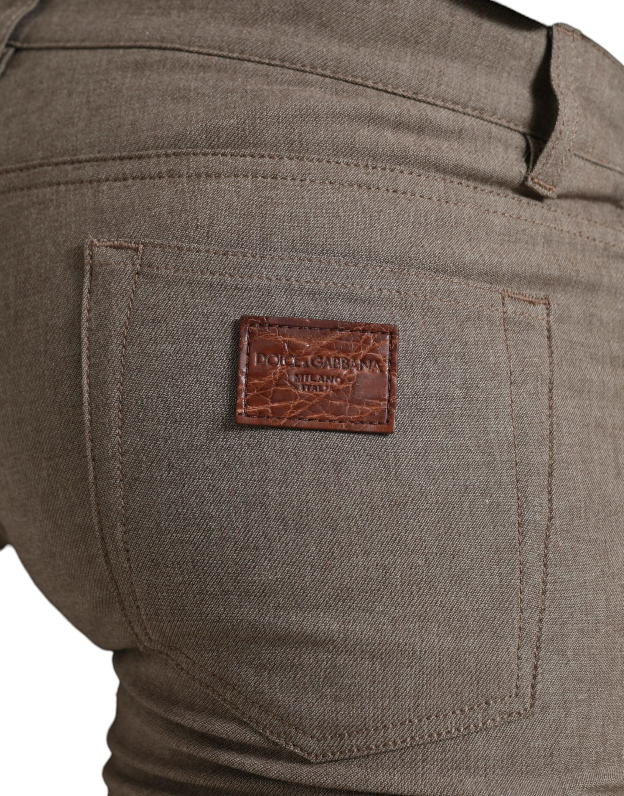 Cotton Stretch Skinny Men Men's Pants - Dolce & Gabbana - Modalova