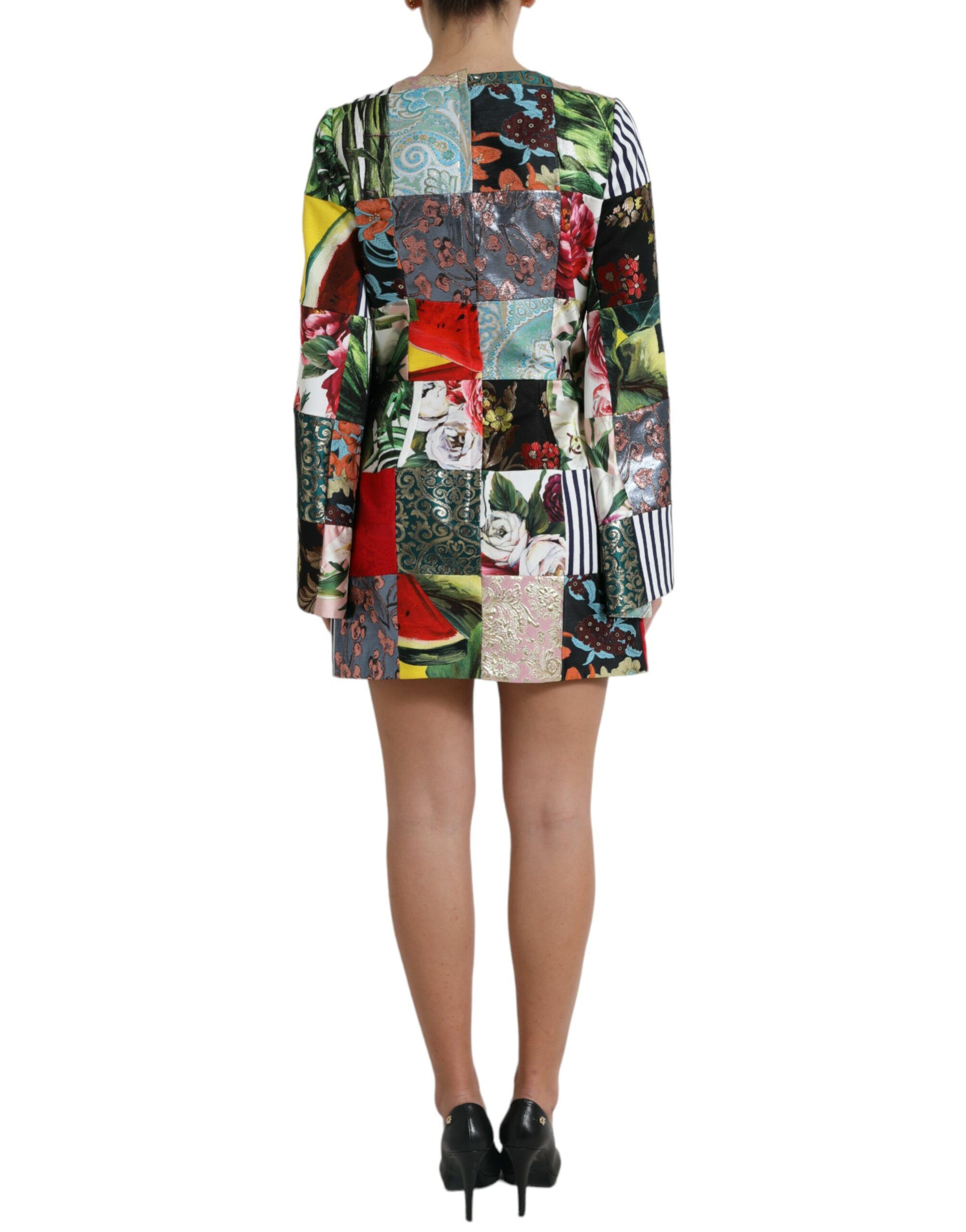Floral Patchwork Shift Mini Women's Dress - Dolce & Gabbana - Modalova