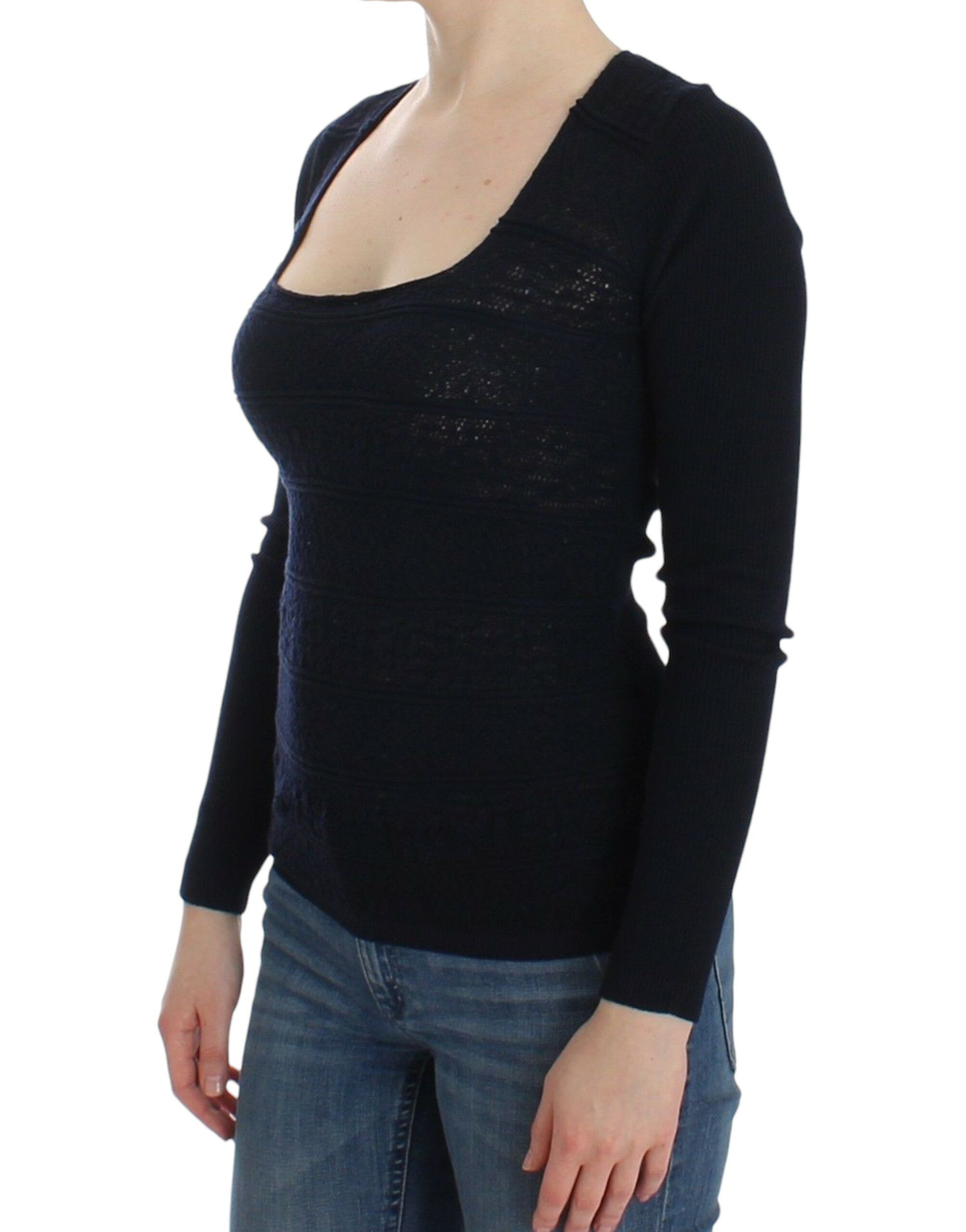 Knitted Wool Stretch Sweater Women's Top - Ermanno Scervino - Modalova