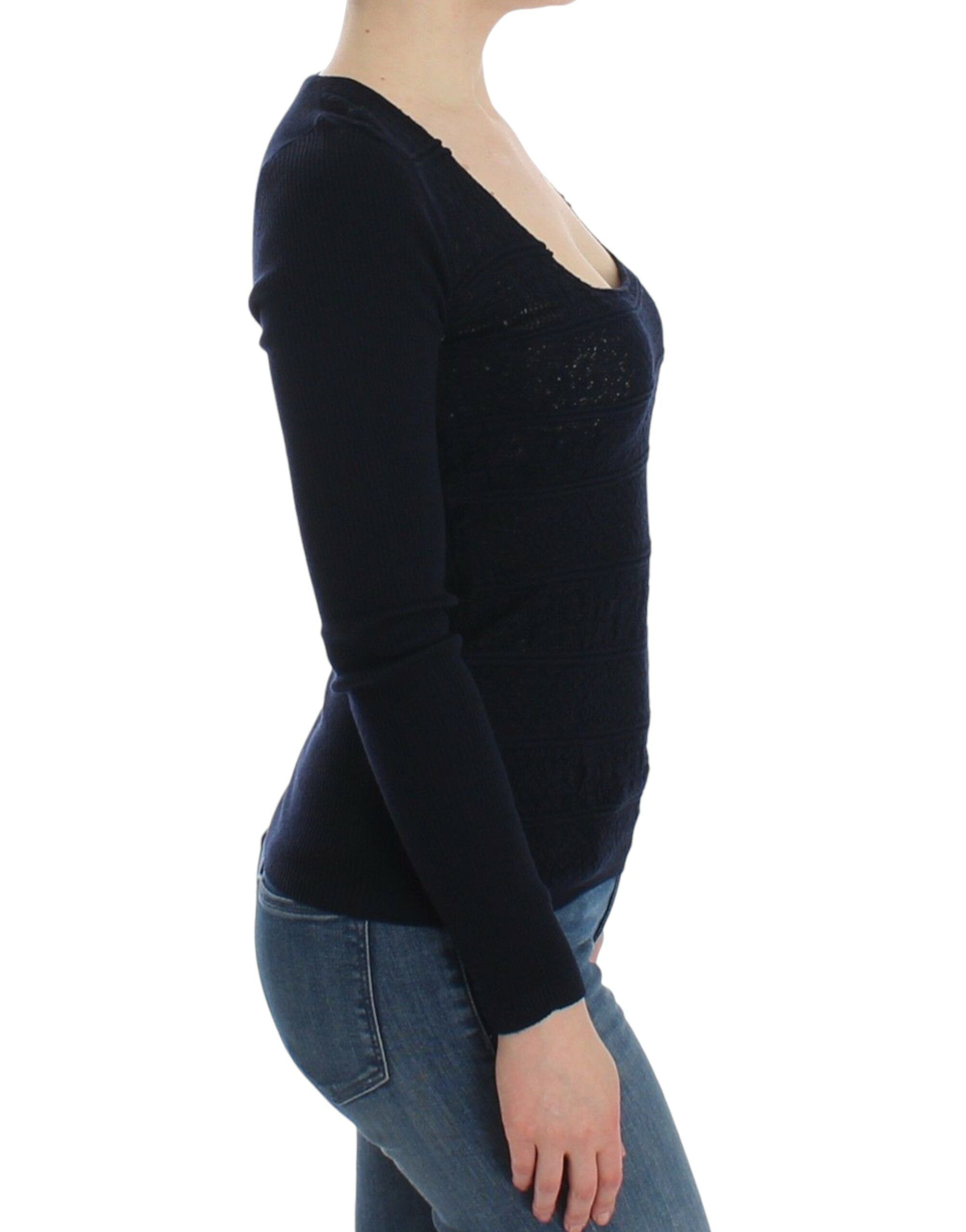 Knitted Wool Stretch Sweater Women's Top - Ermanno Scervino - Modalova