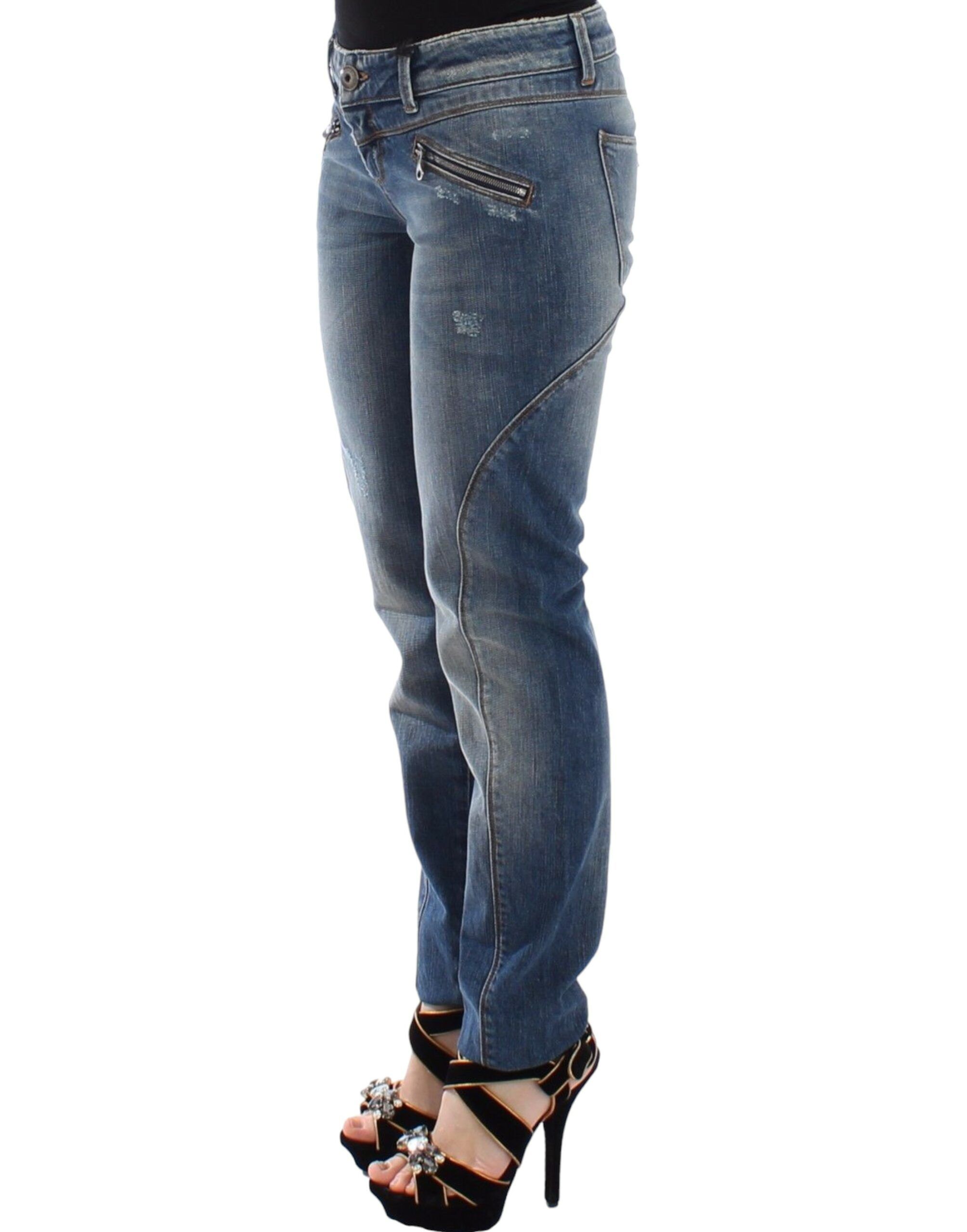 Slim Jeans Denim Pants Straight Women's Stretch - Ermanno Scervino - Modalova