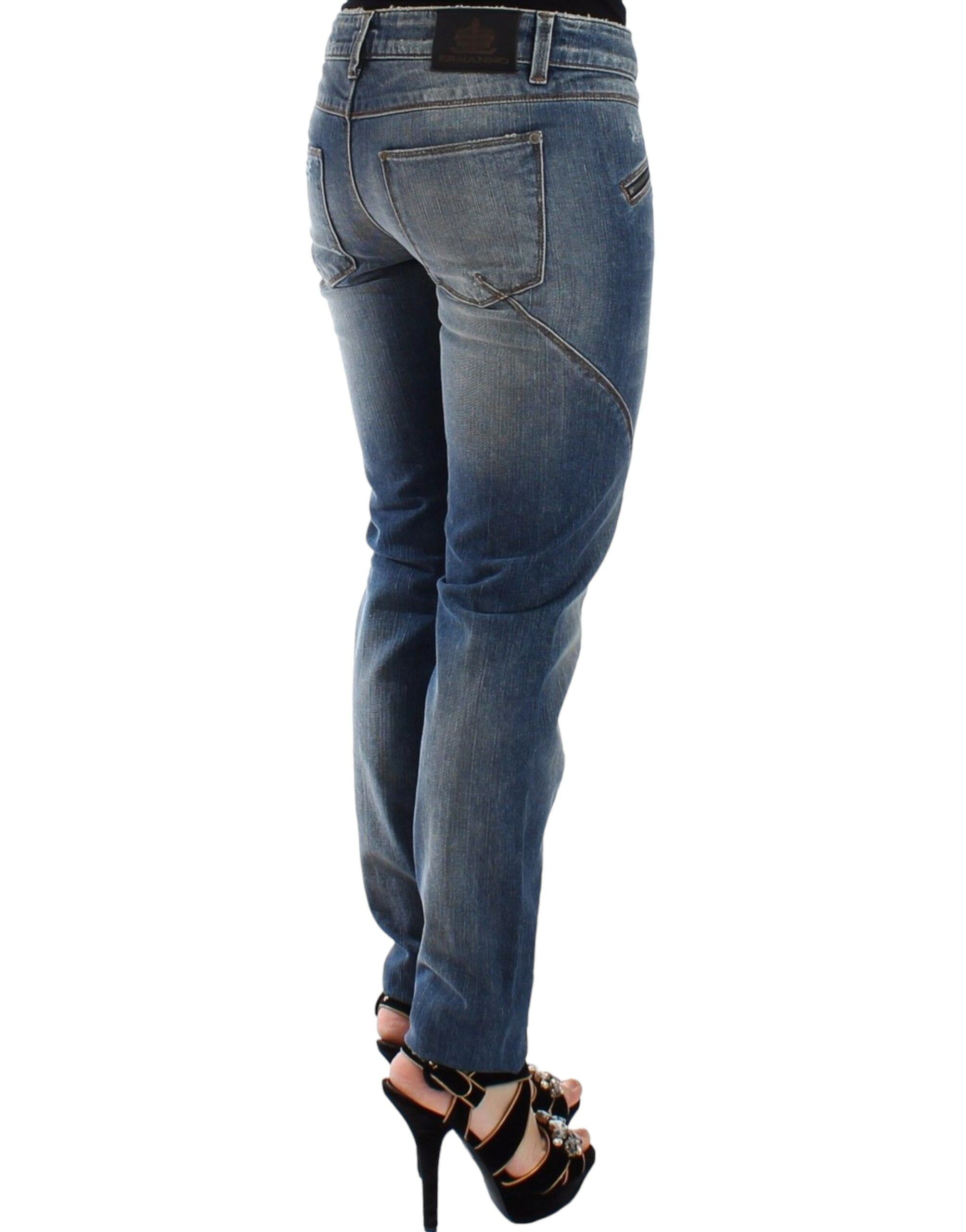 Slim Jeans Denim Pants Straight Women's Stretch - Ermanno Scervino - Modalova