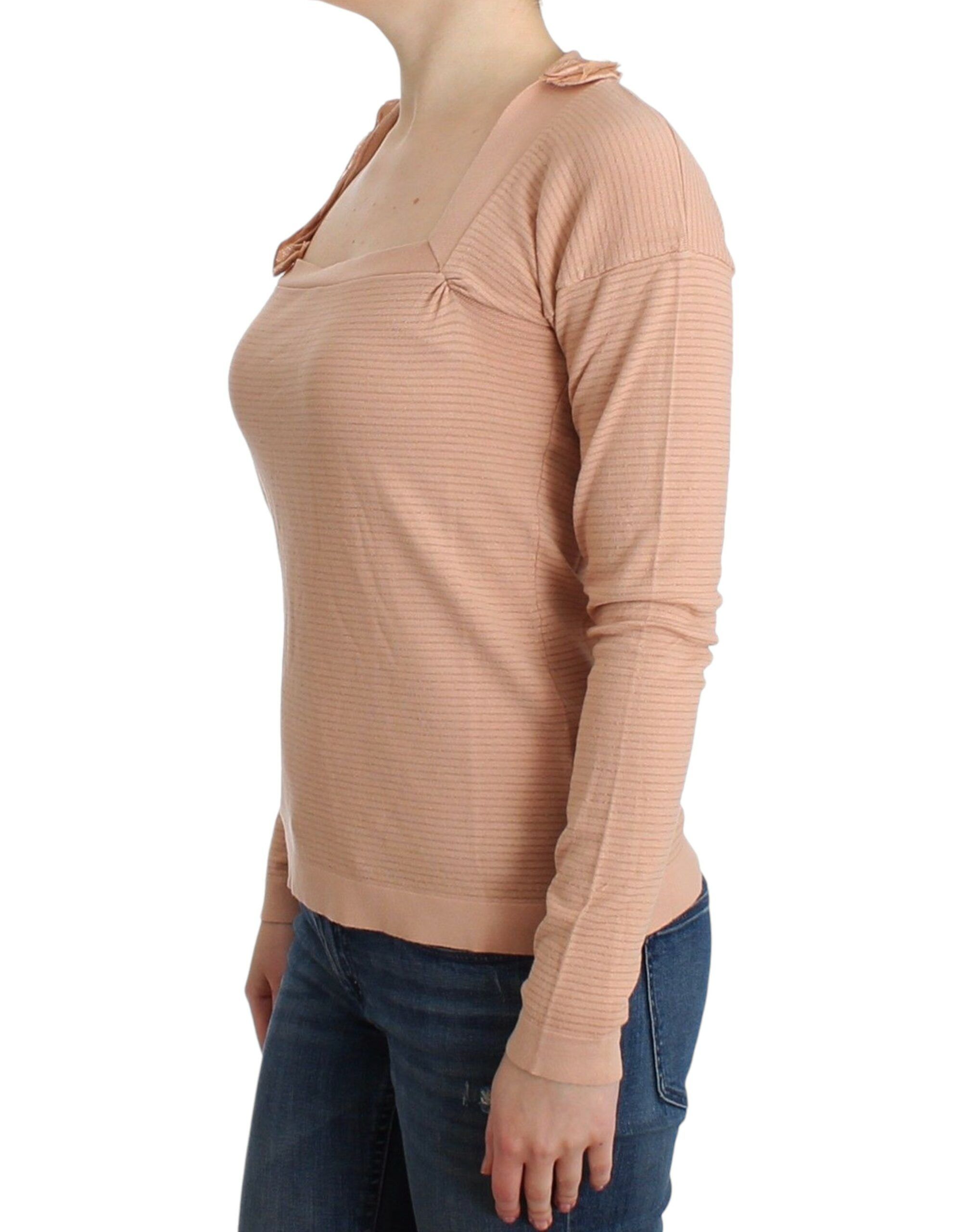 Wool Blend Striped Long Sleeve Women's Top - Ermanno Scervino - Modalova
