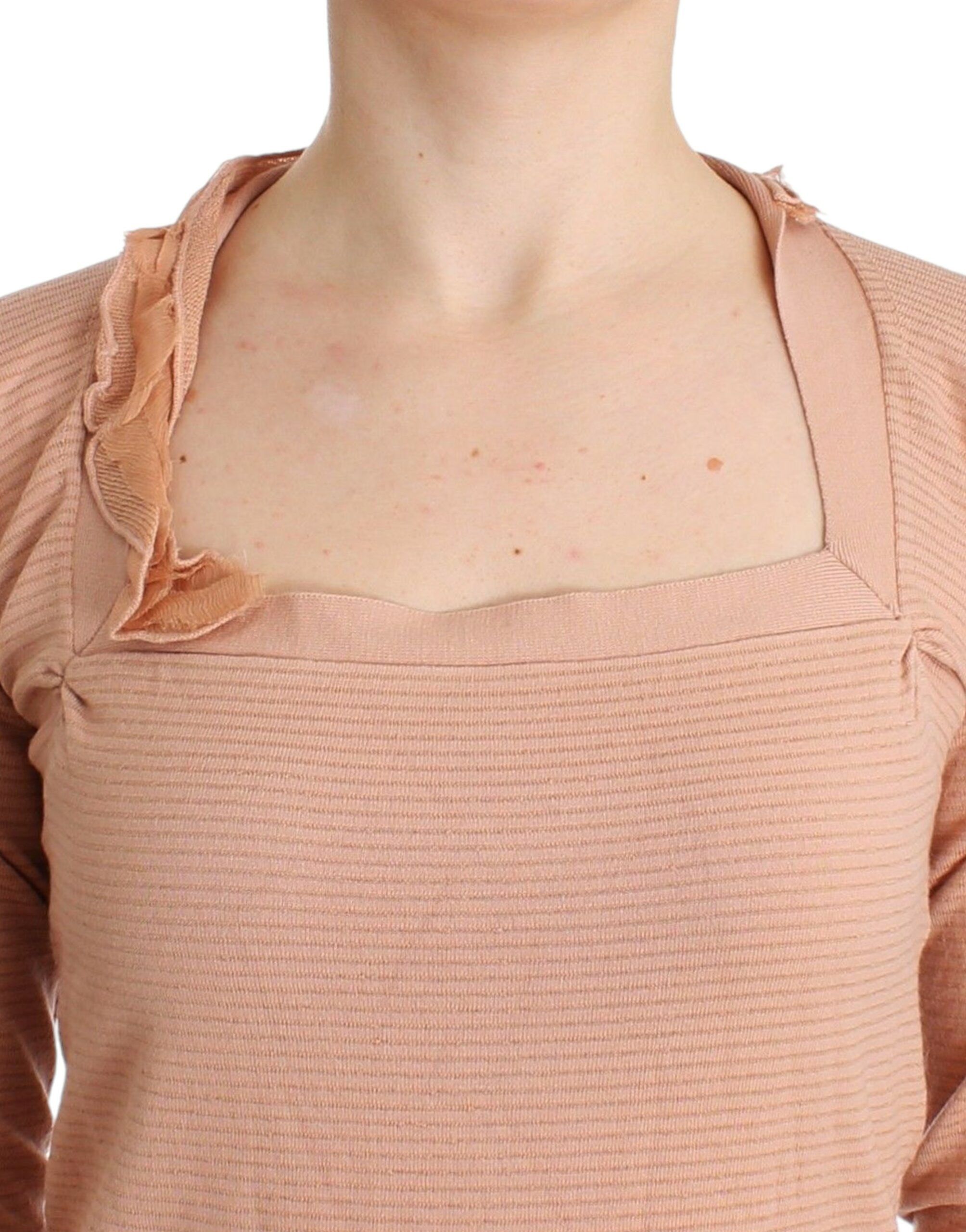 Wool Blend Striped Long Sleeve Women's Top - Ermanno Scervino - Modalova