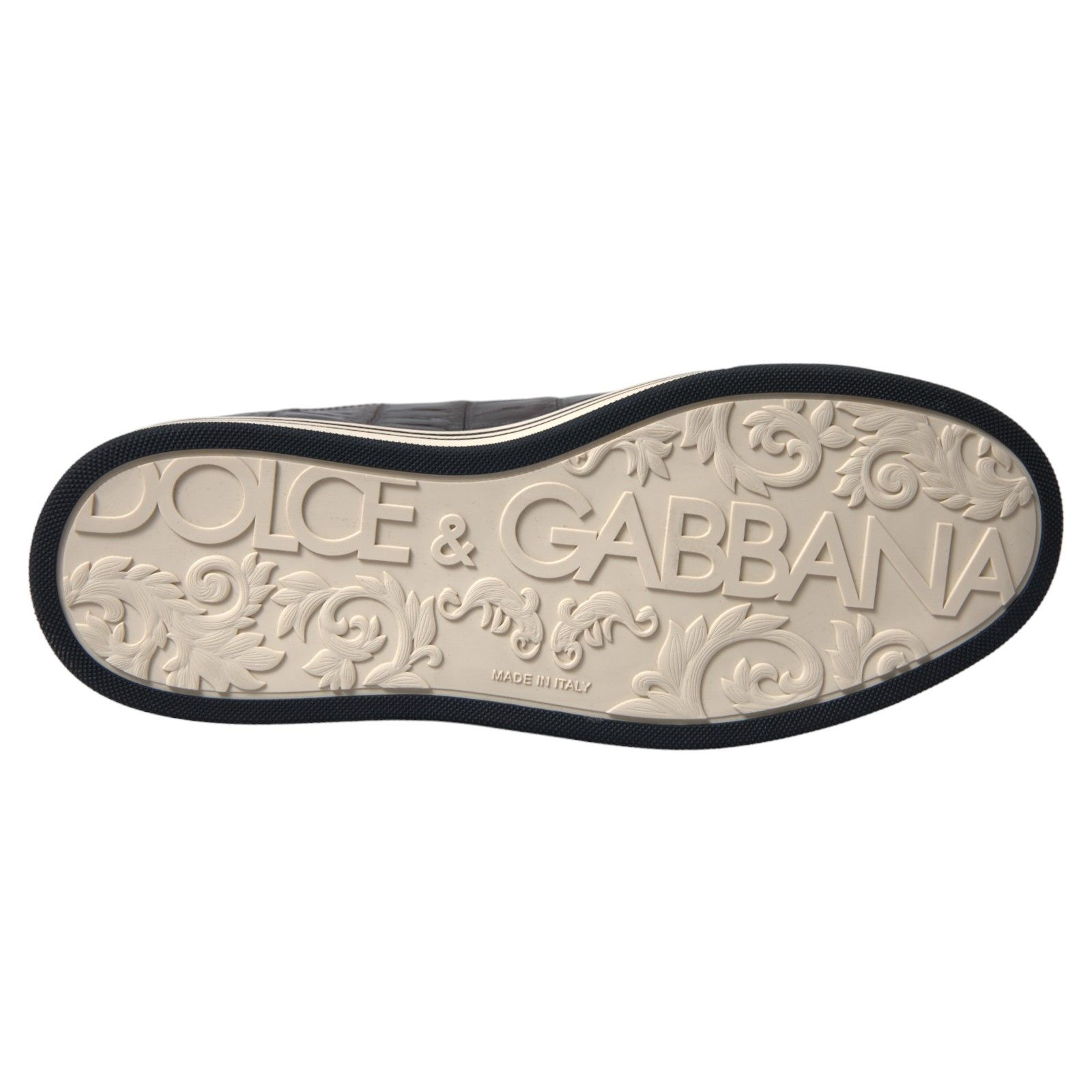 Croc Exotic Leather Men Casual Sneakers Men's Shoes - Dolce & Gabbana - Modalova