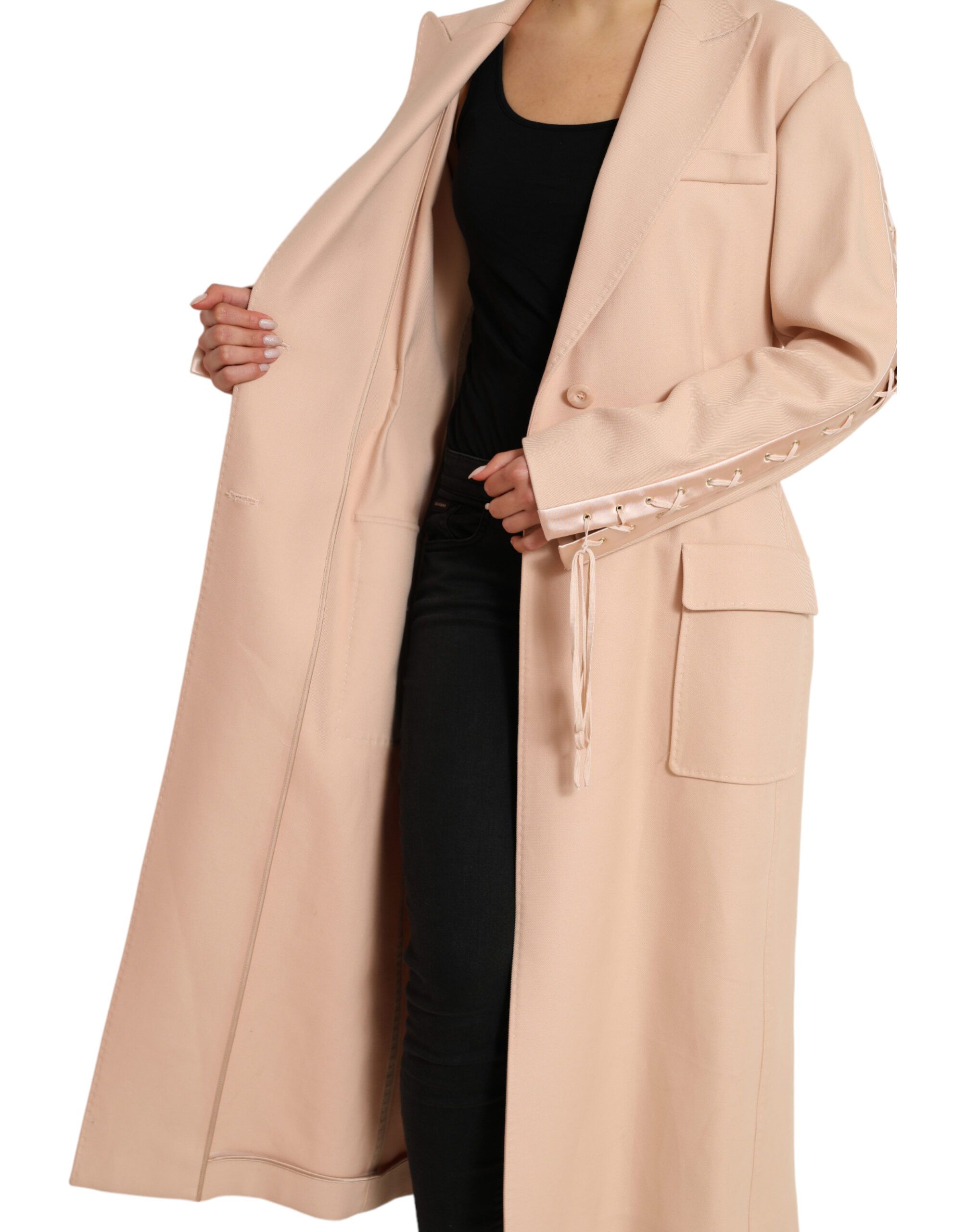 Cotton Single Breasted Long Coat Women's Jacket - Dolce & Gabbana - Modalova