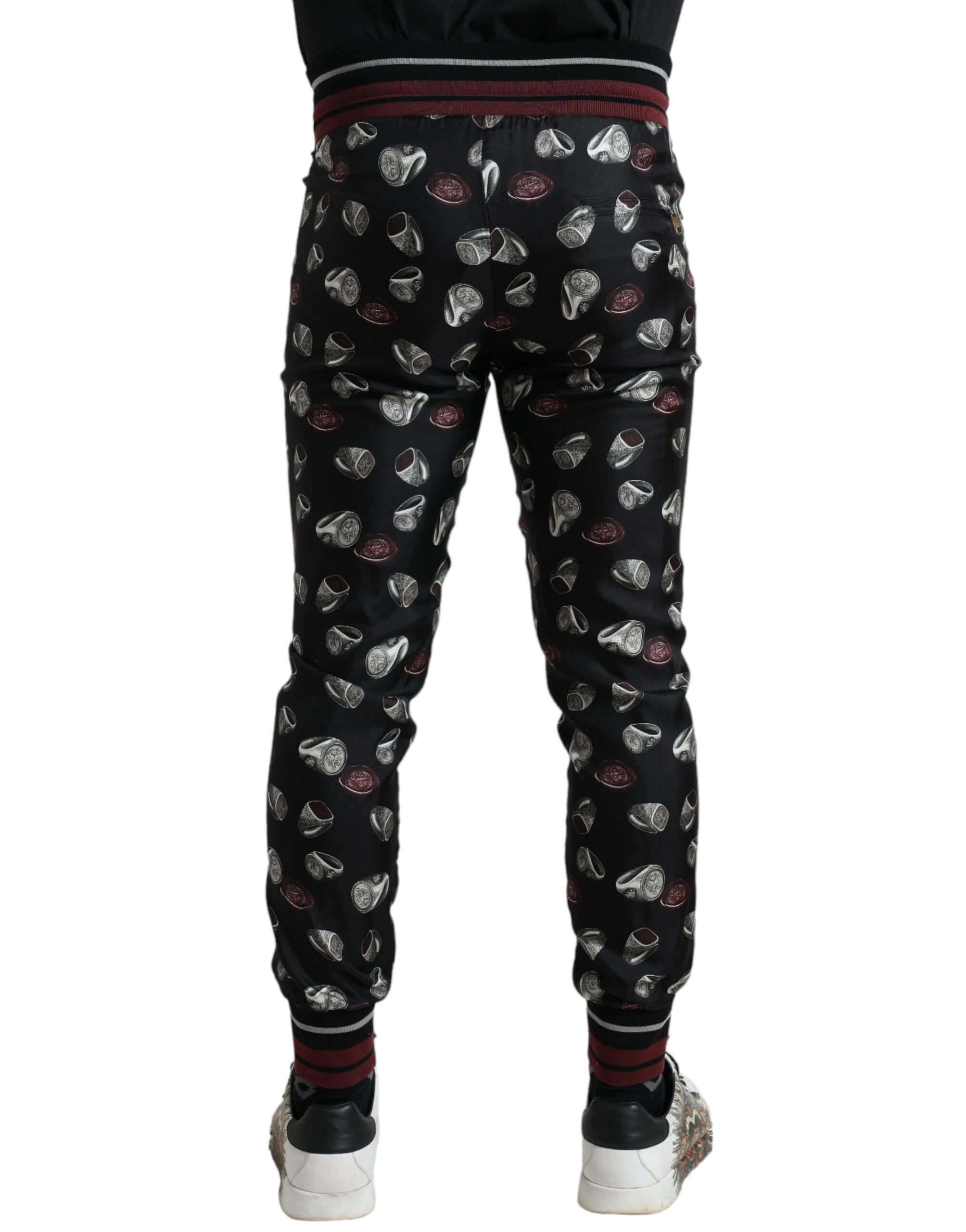 Ring Silk Jogging Trousers Men's Pants - Dolce & Gabbana - Modalova