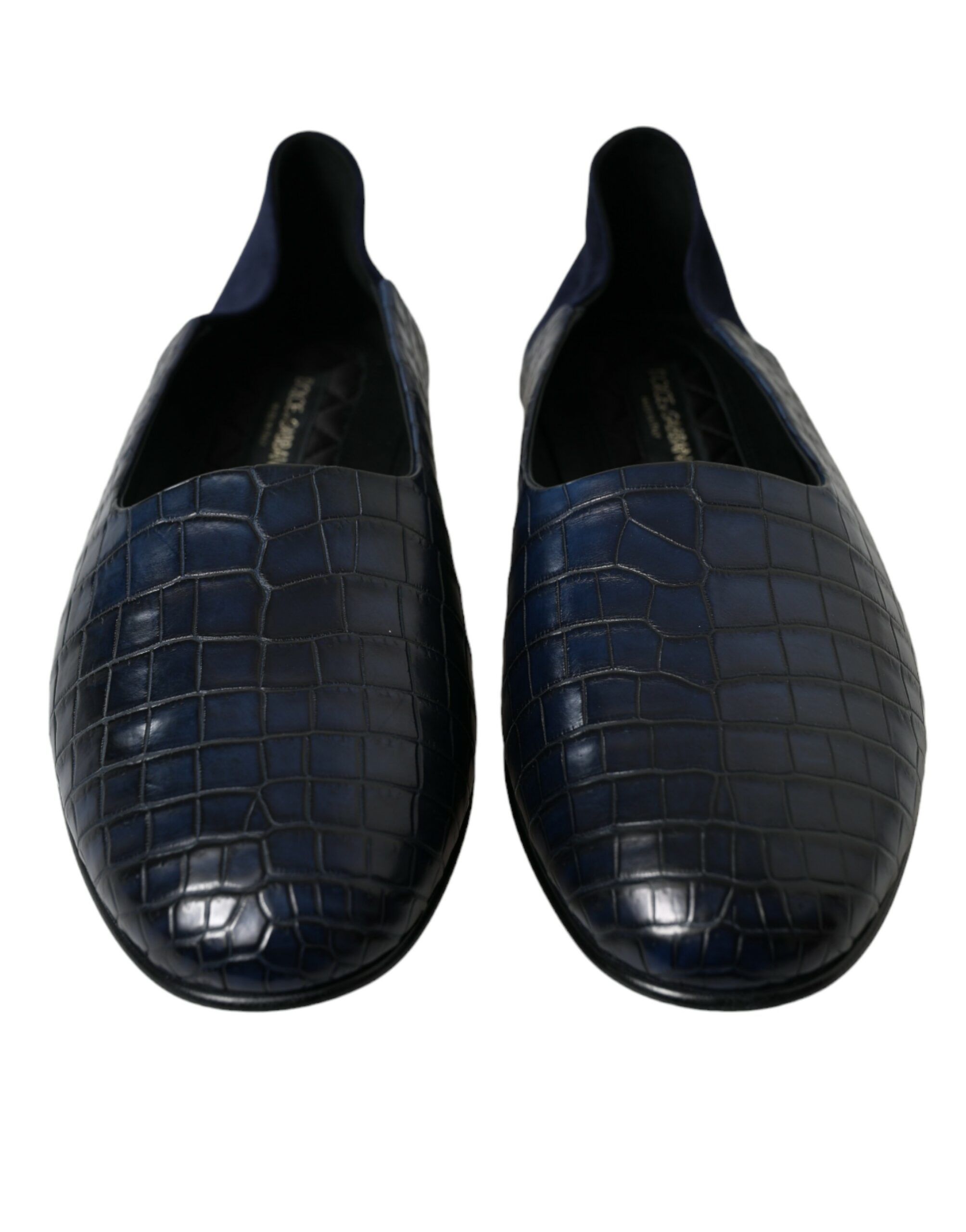 Crocodile Leather Loafers Slip On Men's Shoes - Dolce & Gabbana - Modalova