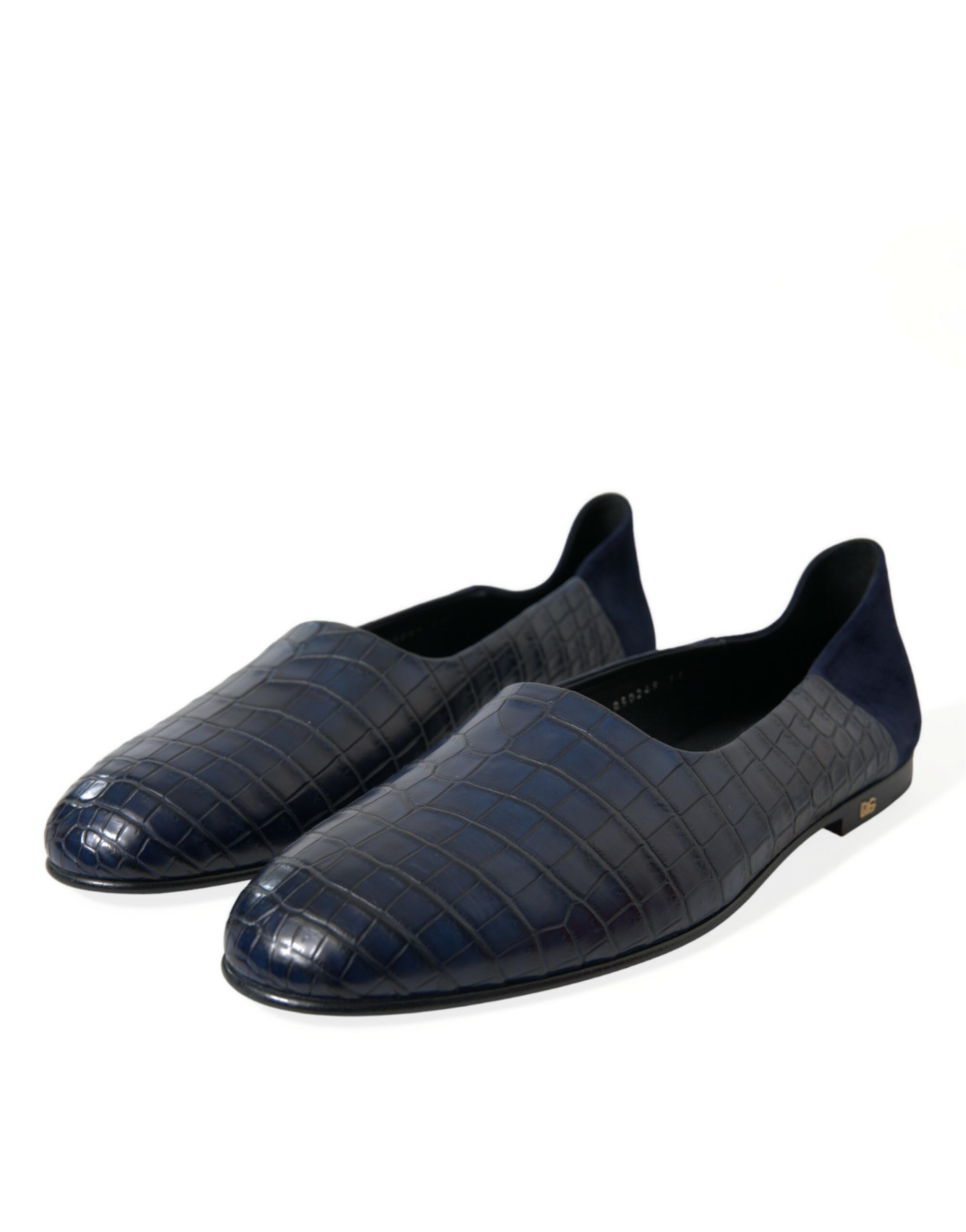 Crocodile Leather Loafers Slip On Men's Shoes - Dolce & Gabbana - Modalova