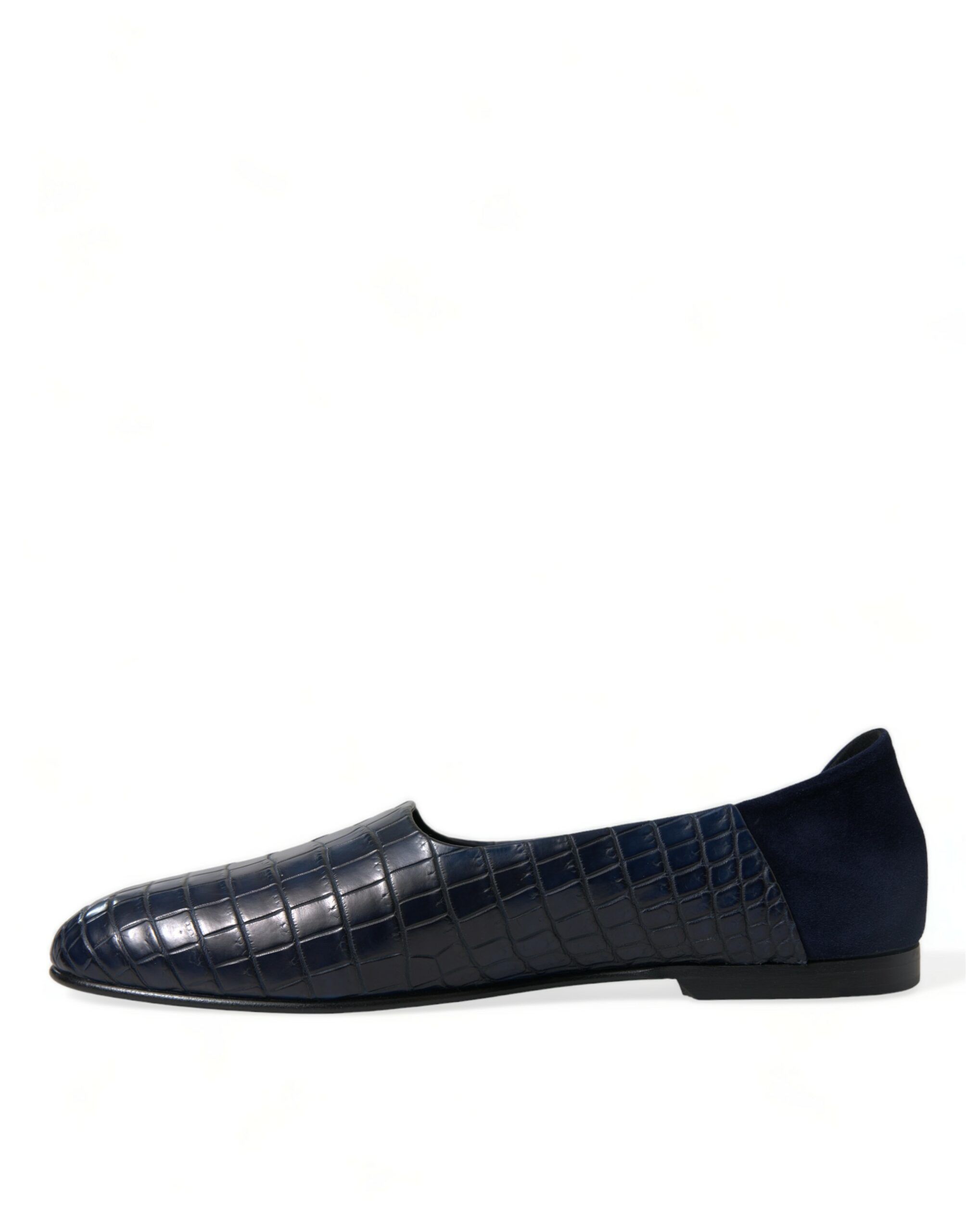 Crocodile Leather Loafers Slip On Men's Shoes - Dolce & Gabbana - Modalova