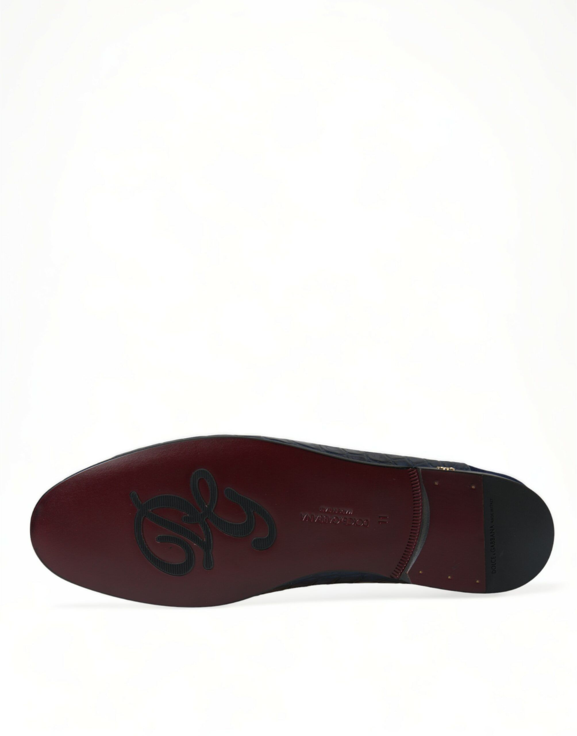 Crocodile Leather Loafers Slip On Men's Shoes - Dolce & Gabbana - Modalova