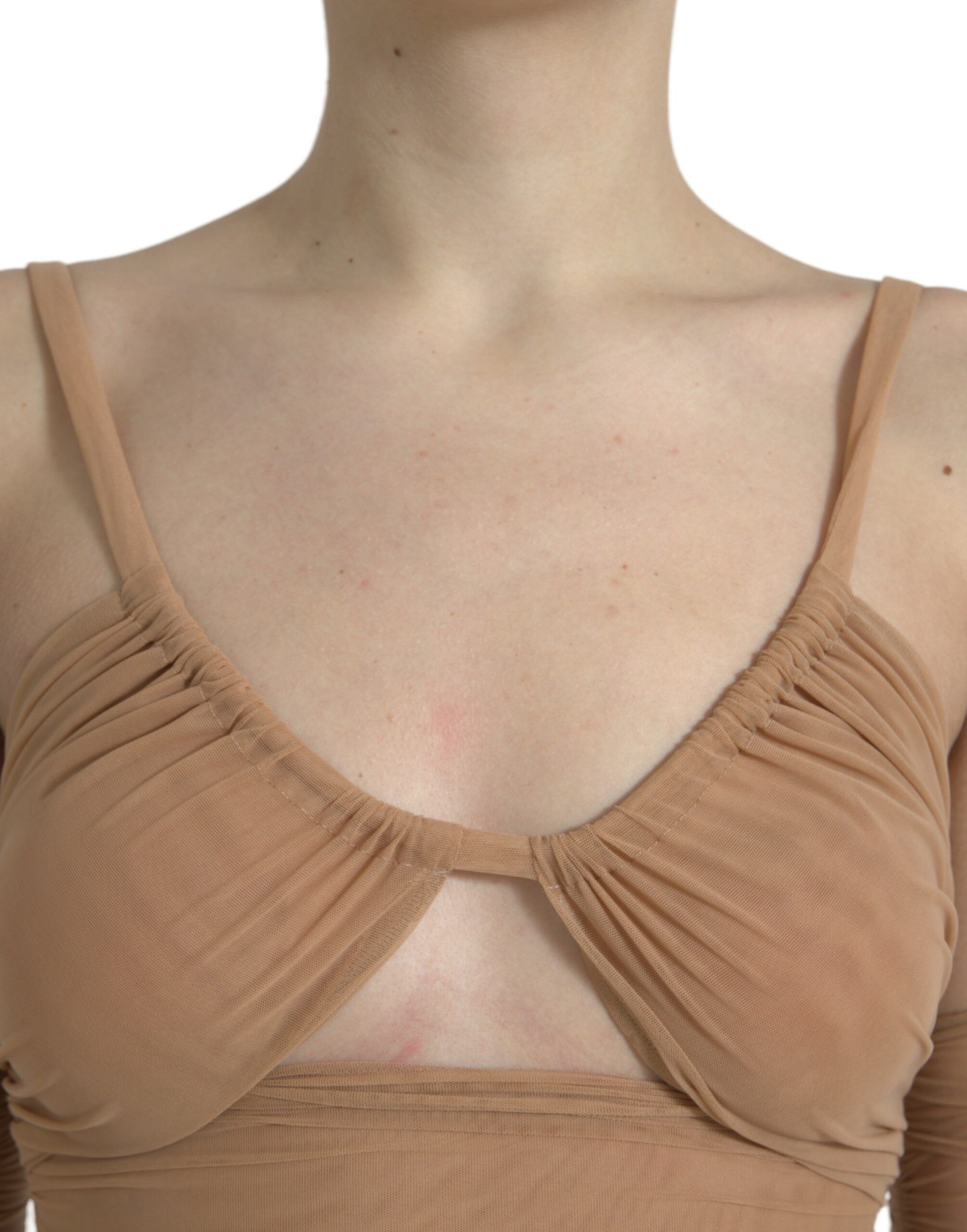 Nylon Stretch Open Shoulder Cropped Women's Top - Dolce & Gabbana - Modalova