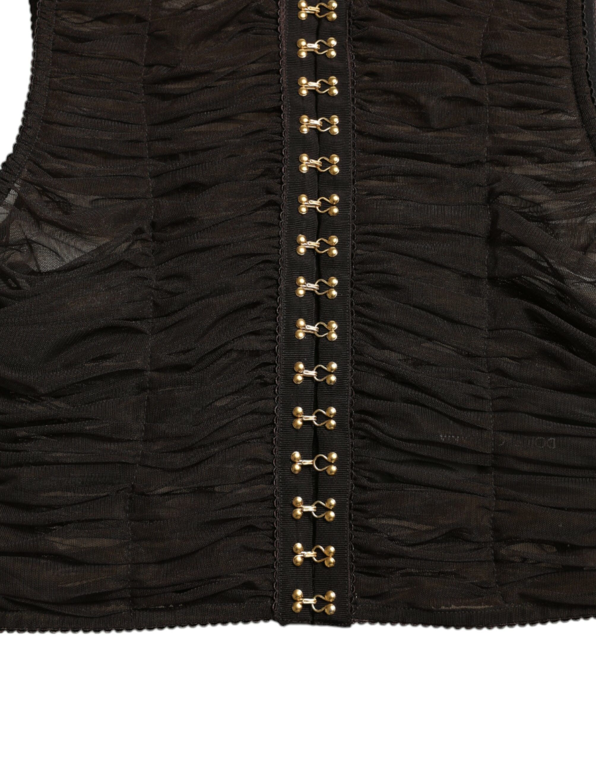 Embellished Nylon Stretch Cropped Women's Top - Dolce & Gabbana - Modalova