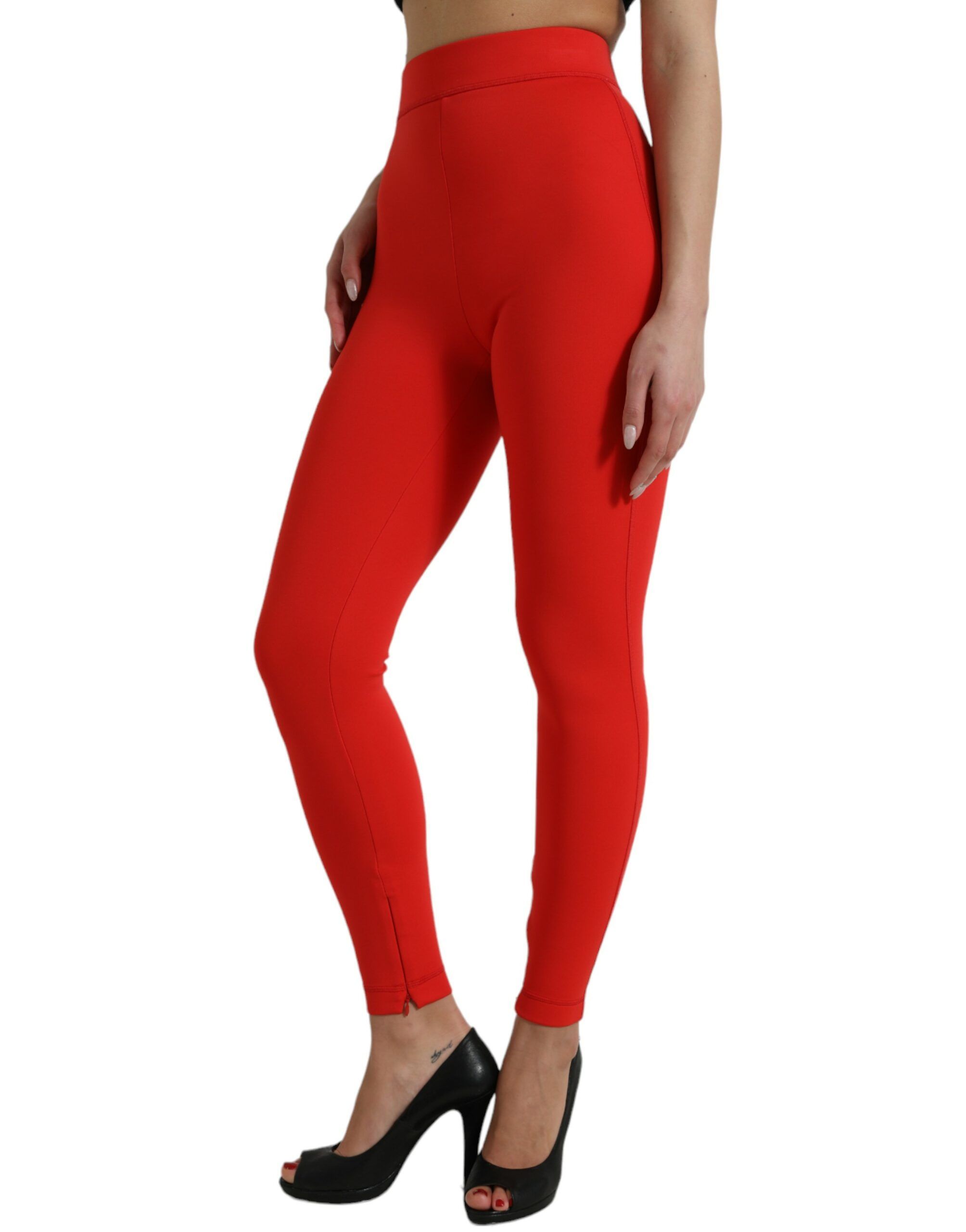 Nylon Stretch Slim Leggings Women's Pants - Dolce & Gabbana - Modalova