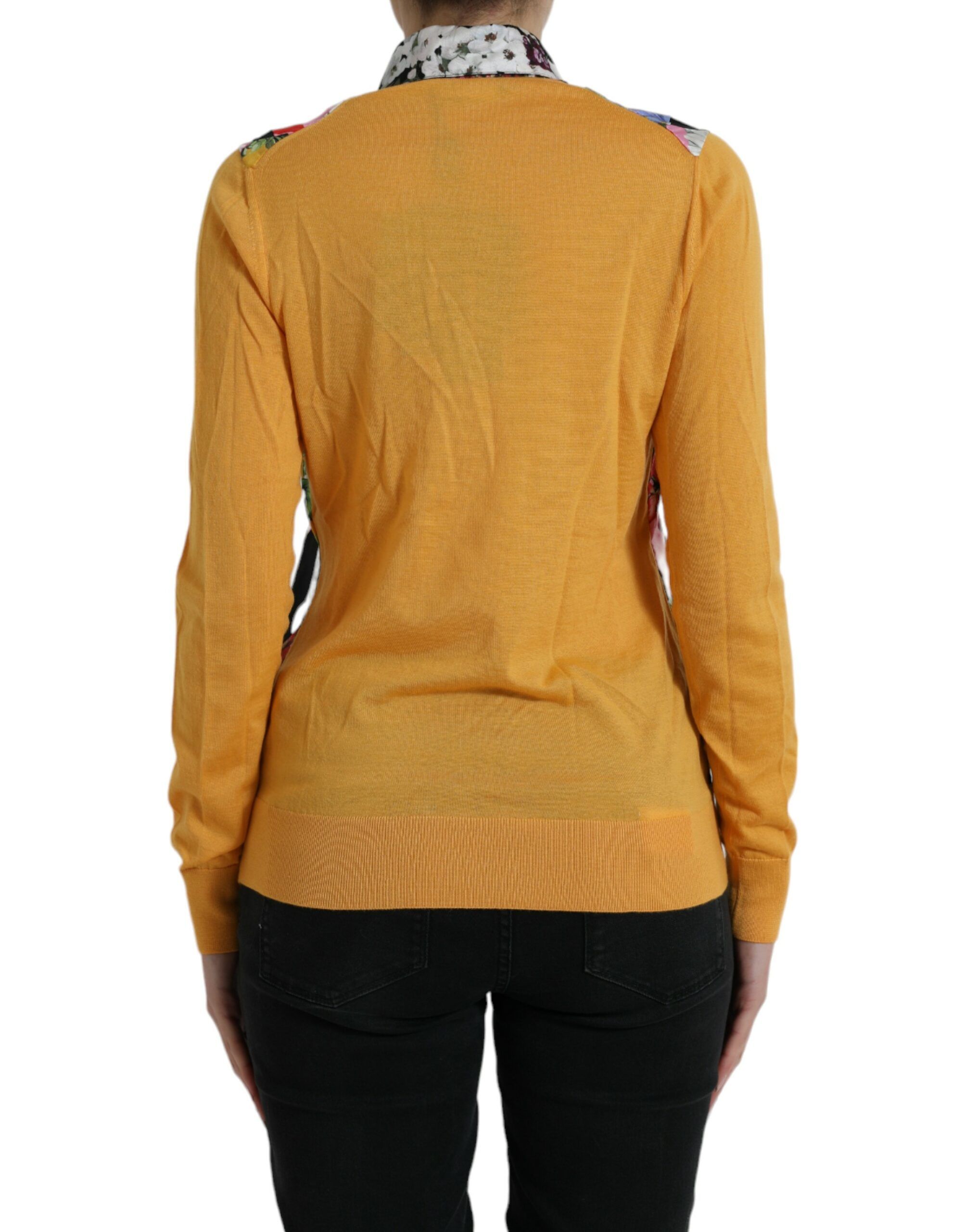 Patchwork Cashmere Henley Women's Sweater - Dolce & Gabbana - Modalova