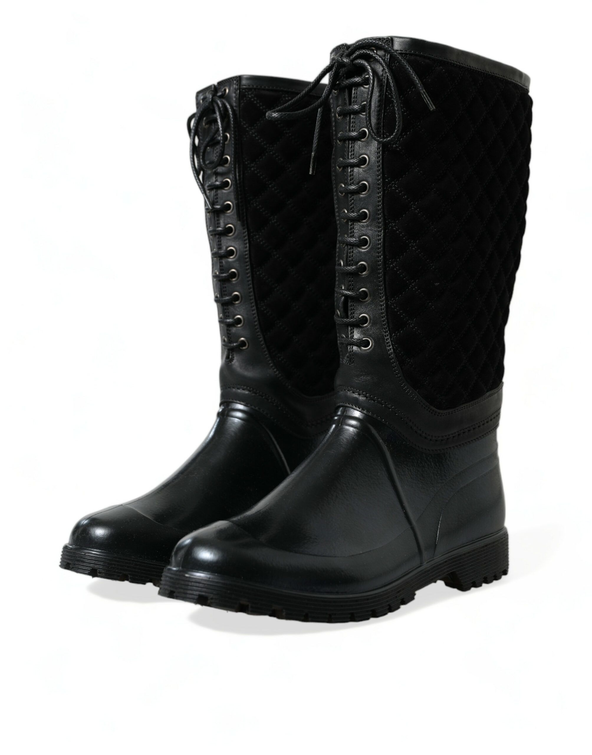 Chioggia Rubber Suede Rain Boots Men's Shoes - Dolce & Gabbana - Modalova