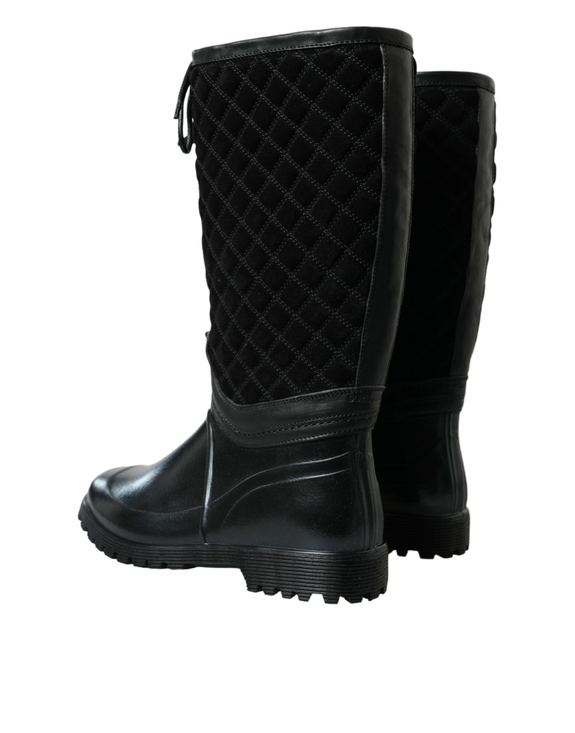 Chioggia Rubber Suede Rain Boots Men's Shoes - Dolce & Gabbana - Modalova
