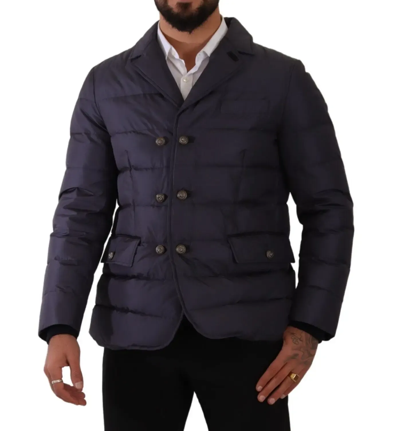 Silk Goat Coat Blouson Winter Men's Jacket - Dolce & Gabbana - Modalova