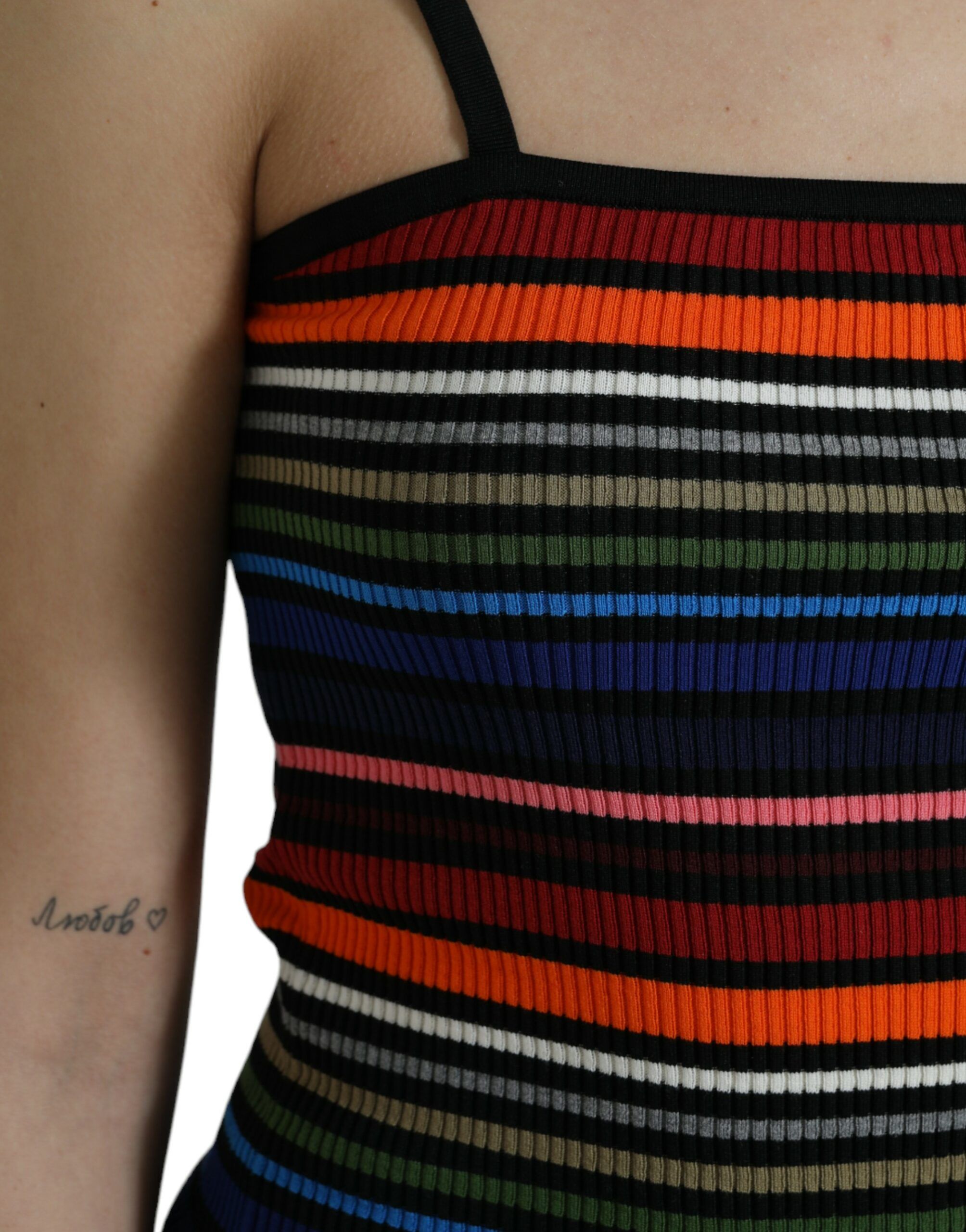 Stripes Spaghetti Strap Tank Women's Top - Dolce & Gabbana - Modalova