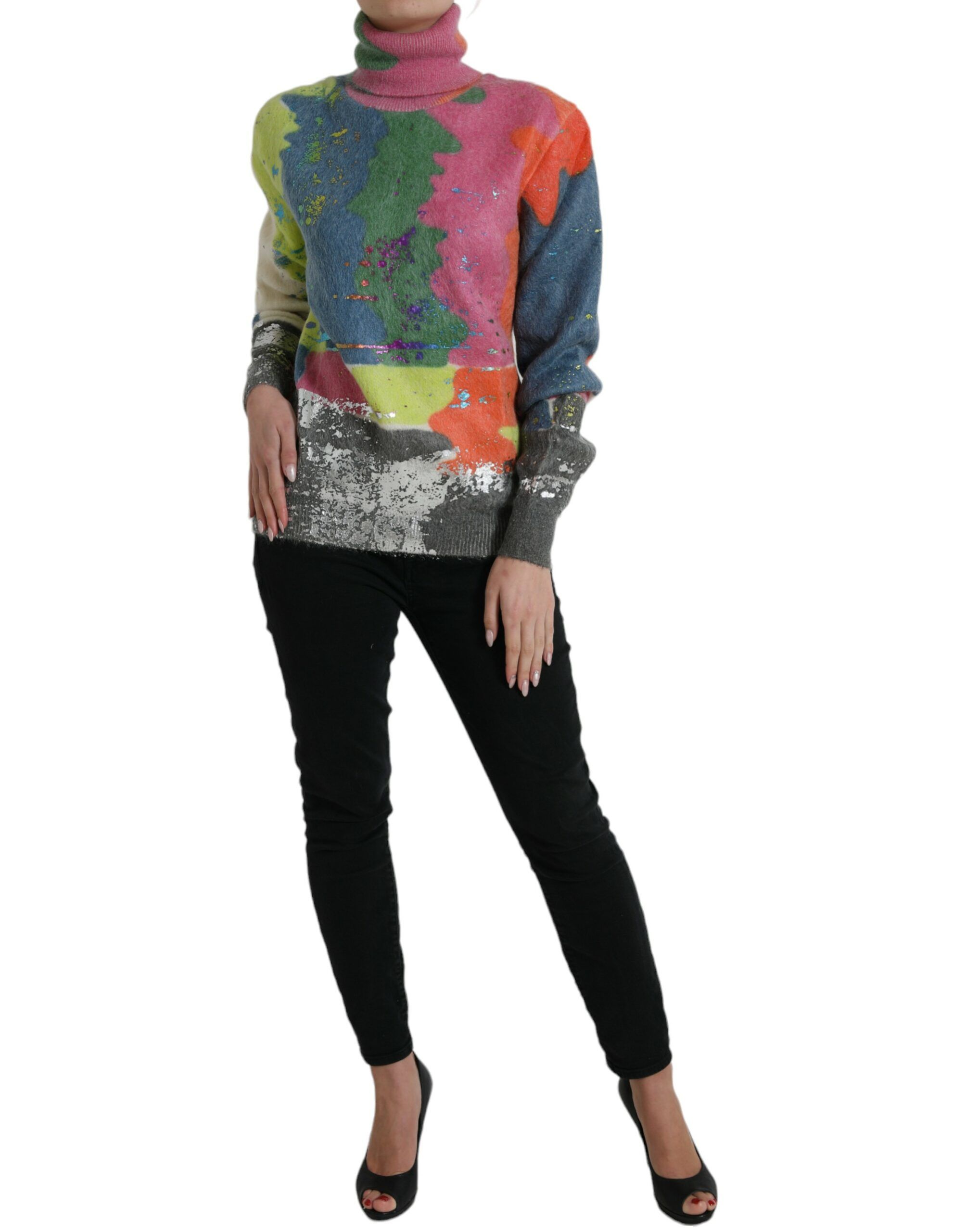 Mohair Turtleneck Pullover Women's Sweater - Dolce & Gabbana - Modalova