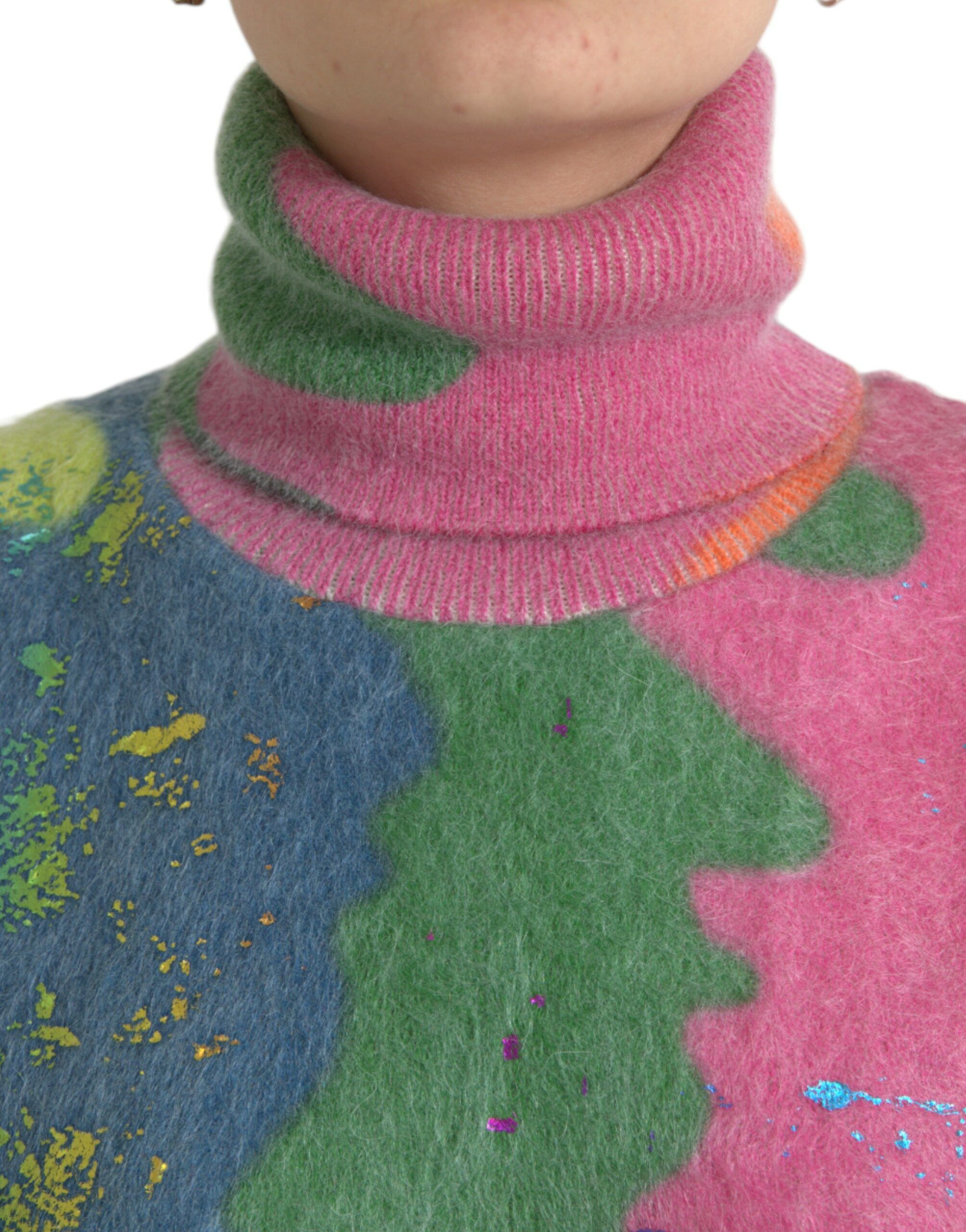 Mohair Turtleneck Pullover Women's Sweater - Dolce & Gabbana - Modalova