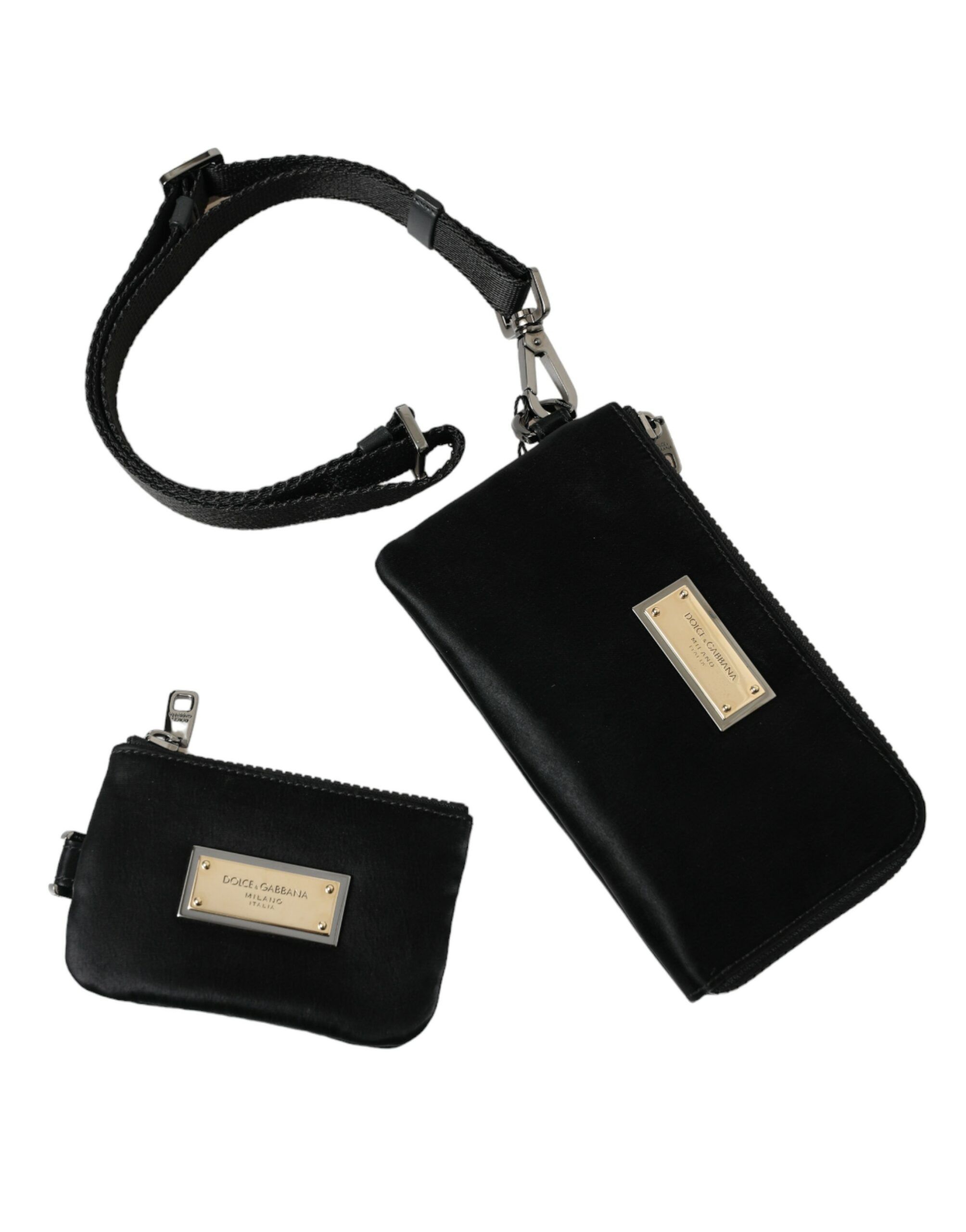 Nylon Logo Plaque Keyring Pouch Clutch Women's Bag - Dolce & Gabbana - Modalova