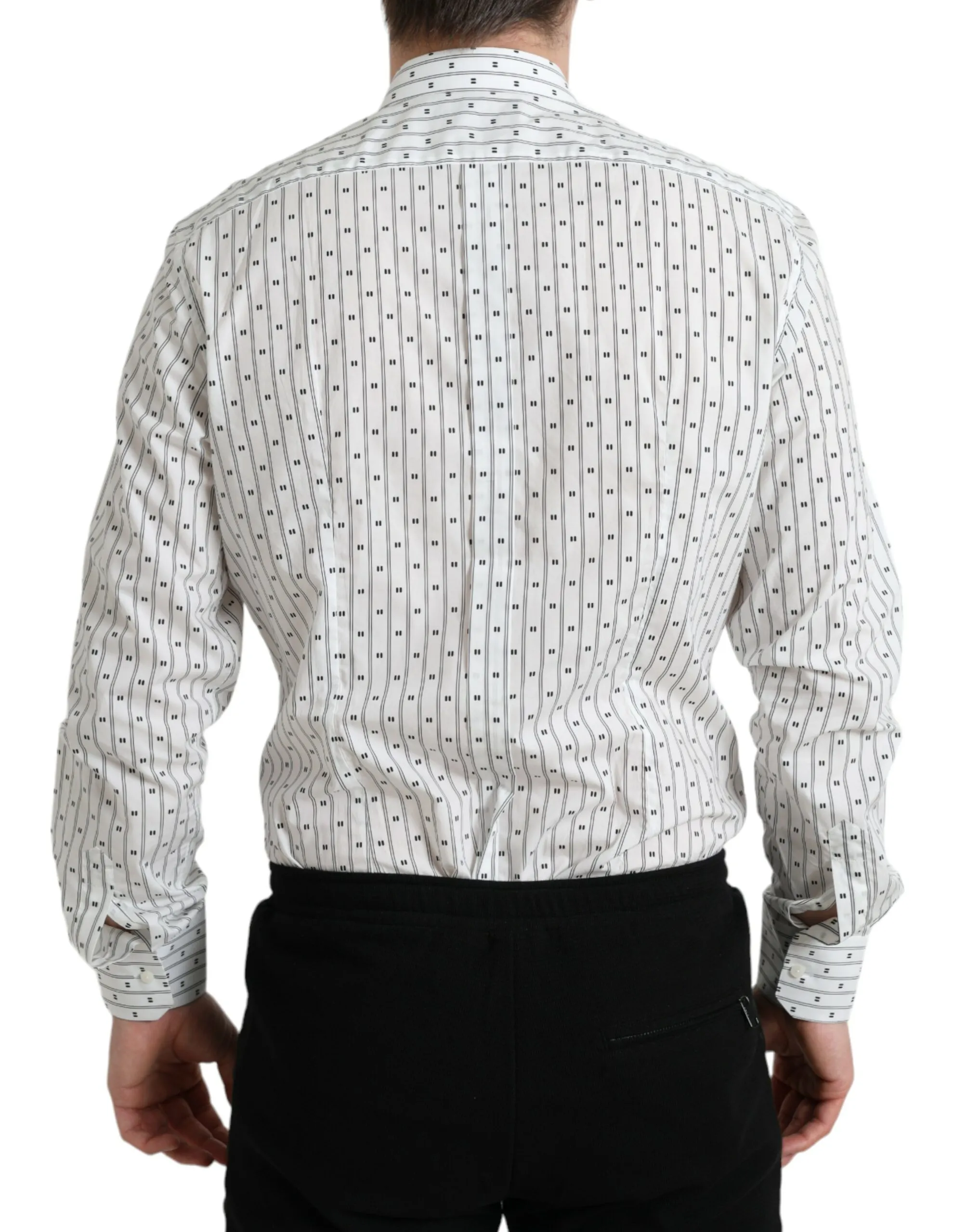 Patterned Men GOLD Formal Dress Men's Shirt - Dolce & Gabbana - Modalova