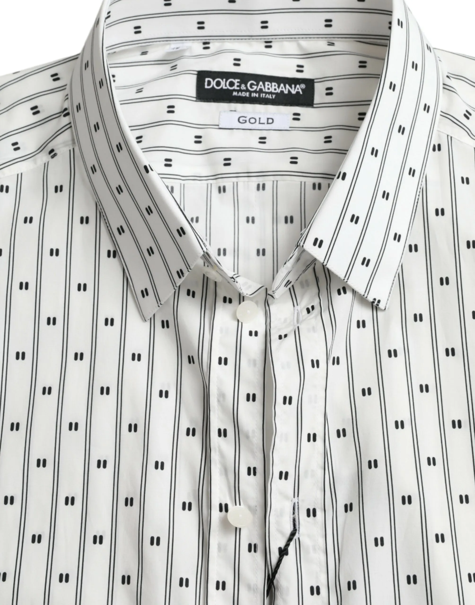 Patterned Men GOLD Formal Dress Men's Shirt - Dolce & Gabbana - Modalova