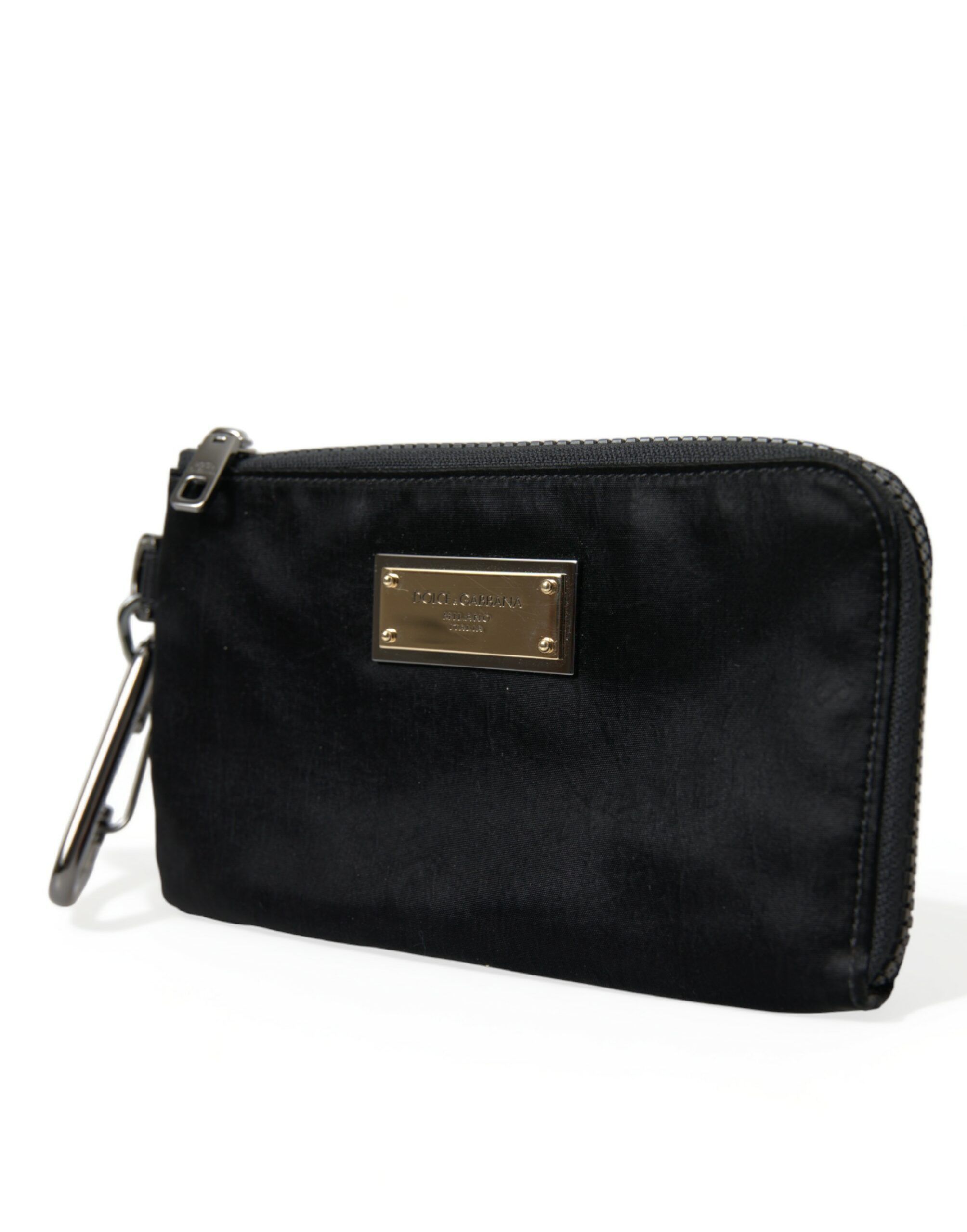 Nylon Logo Plaque Keyring Pouch Clutch Men's Bags - Dolce & Gabbana - Modalova