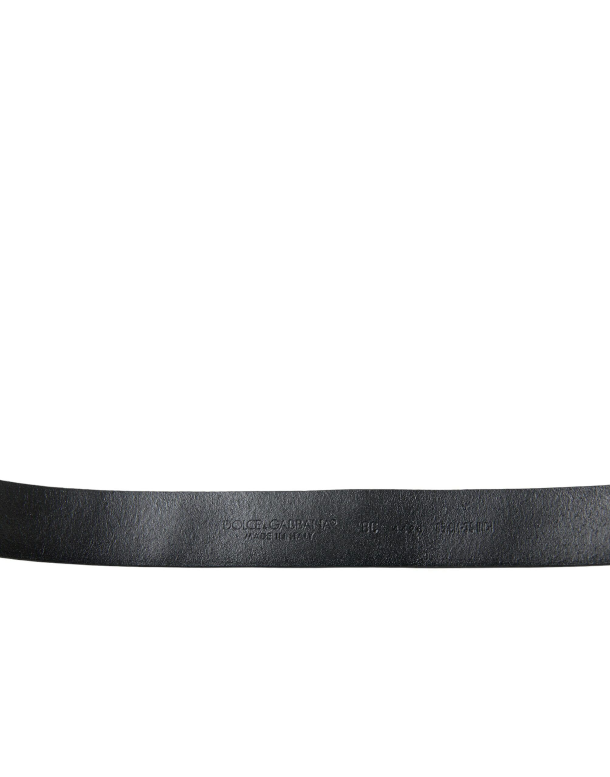 Embellished Leather Engraved Buckle Women's Belt - Dolce & Gabbana - Modalova