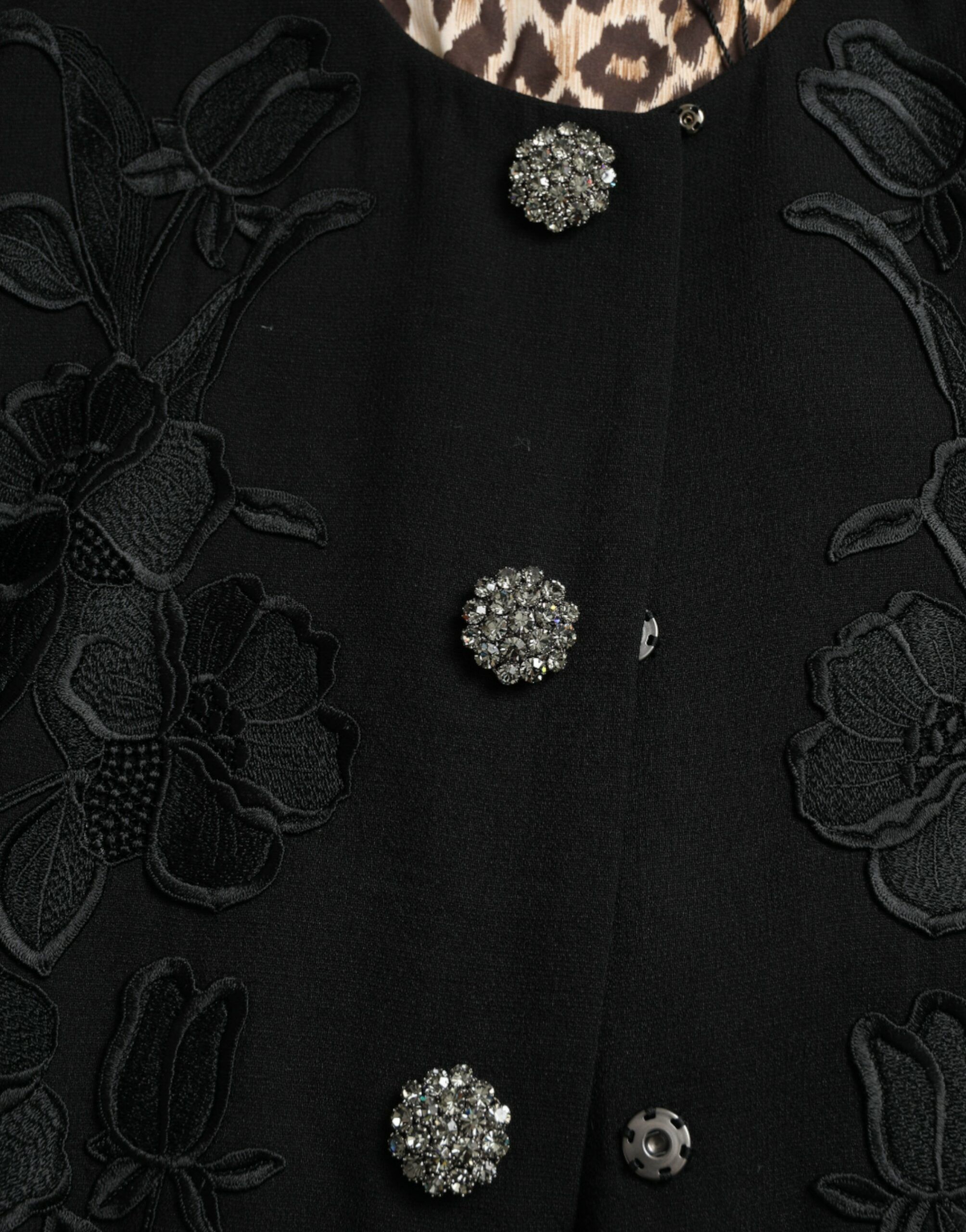 Floral Wool Button Embellished Women's Jacket - Dolce & Gabbana - Modalova
