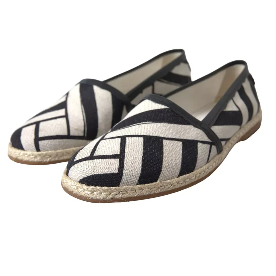 White Stripes Slip On Espadrille Men's Shoes - Dolce & Gabbana - Modalova