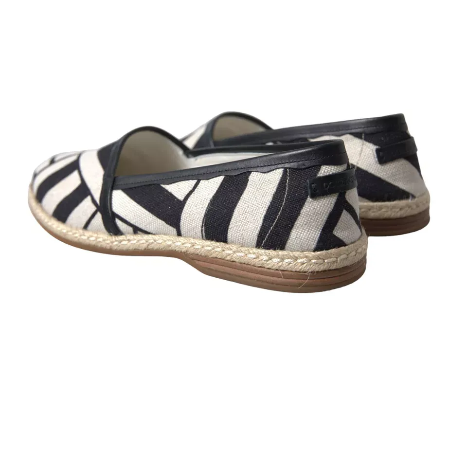 White Stripes Slip On Espadrille Men's Shoes - Dolce & Gabbana - Modalova
