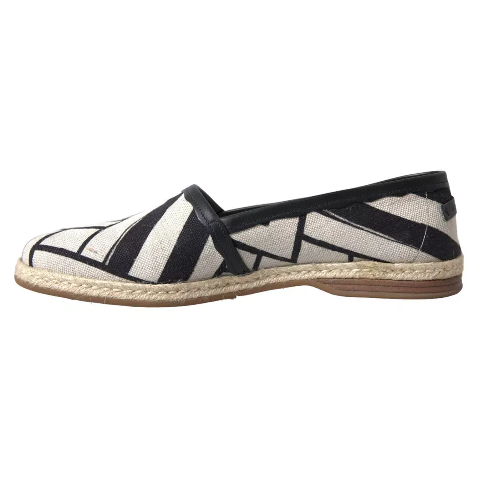 White Stripes Slip On Espadrille Men's Shoes - Dolce & Gabbana - Modalova