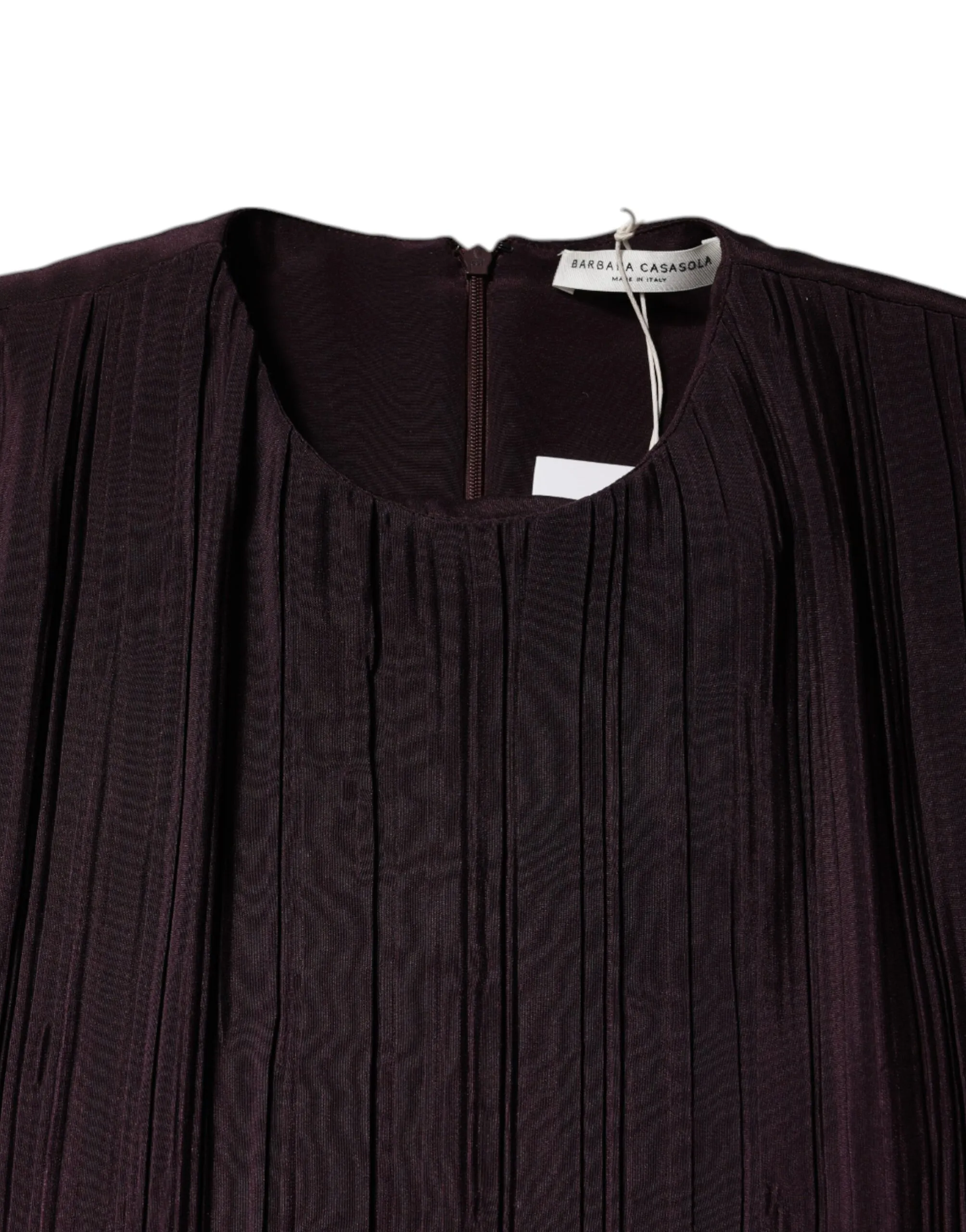 Silk Short Sleeves Sheath Maxi Women's Dress - Barbara Casasola - Modalova