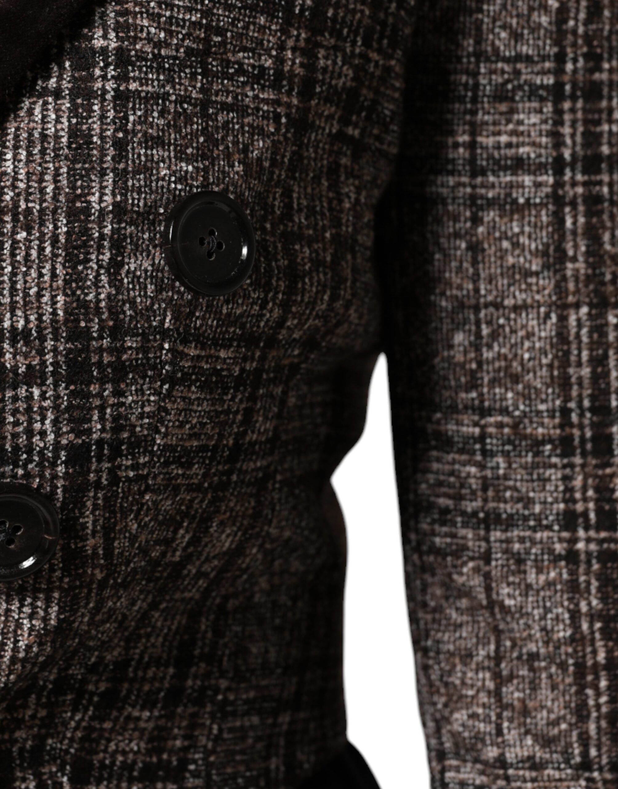 Plaid Long Sleeve Cropped Coat Women's Jacket - Dolce & Gabbana - Modalova