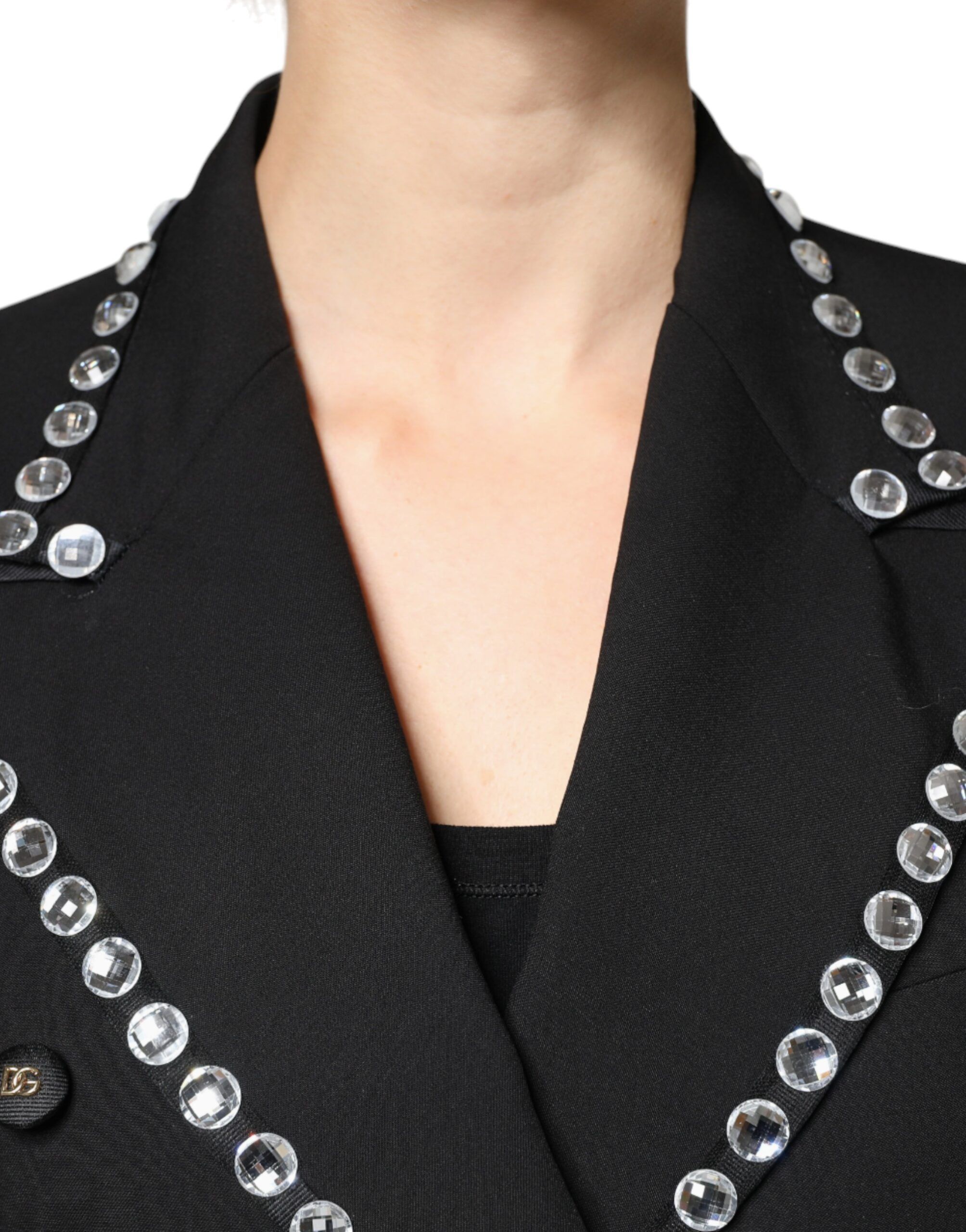 Crystal Double Breasted Blazer Women's Jacket - Dolce & Gabbana - Modalova