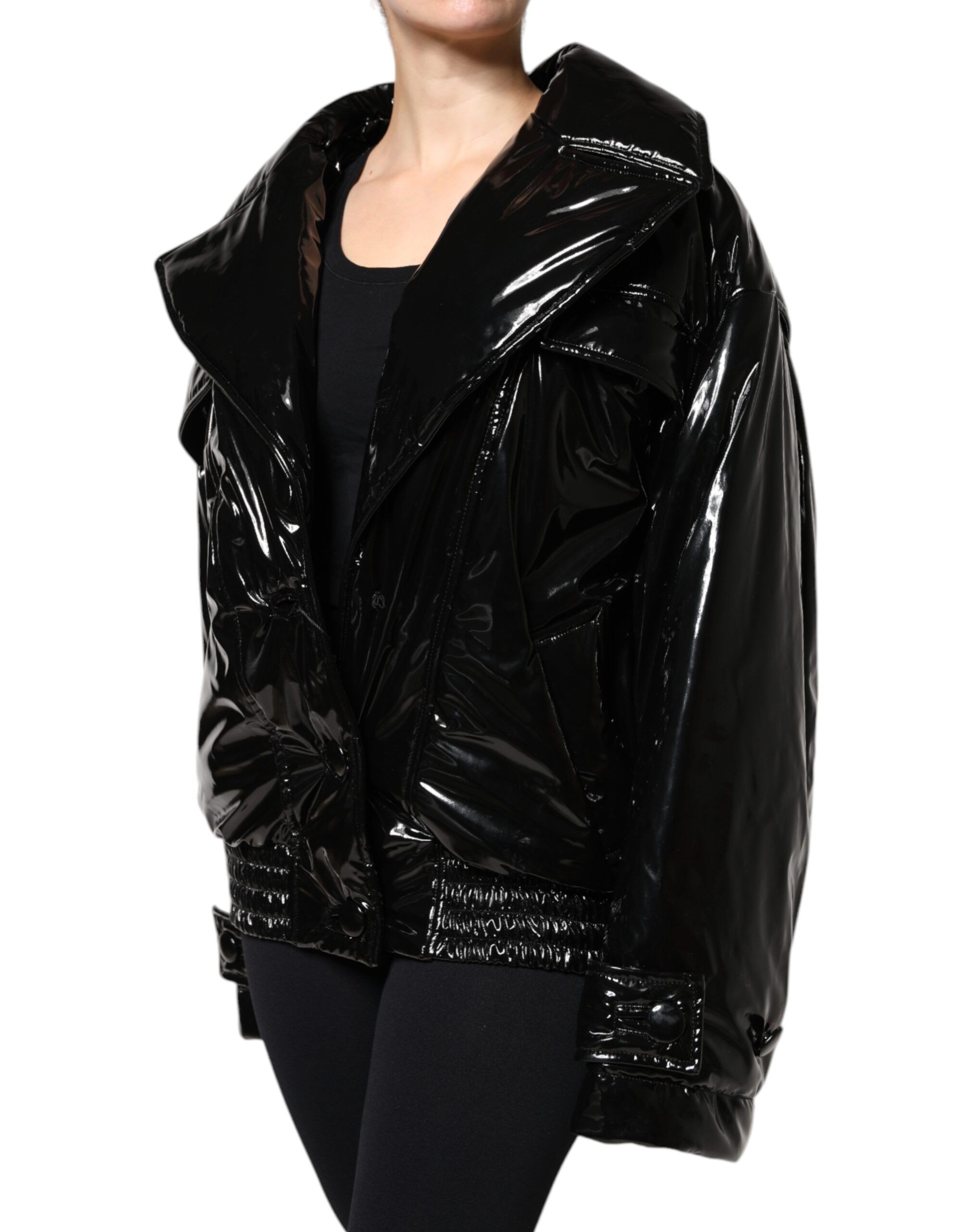Polyester Button Down Blouson Women's Jacket - Dolce & Gabbana - Modalova