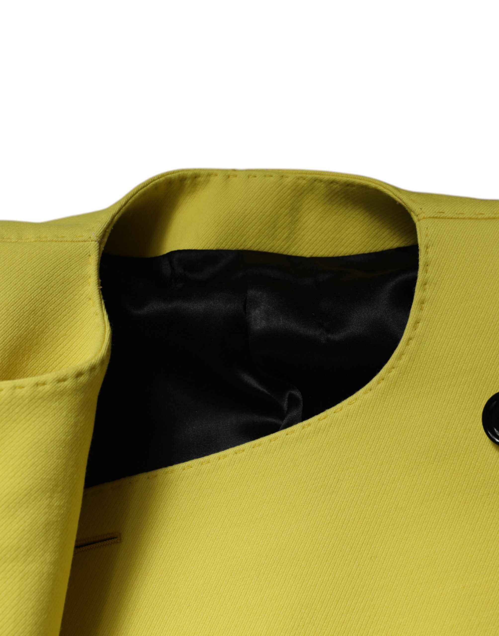 Lemon Wool Long Sleeves Cropped Coat Women's Jacket - Dolce & Gabbana - Modalova