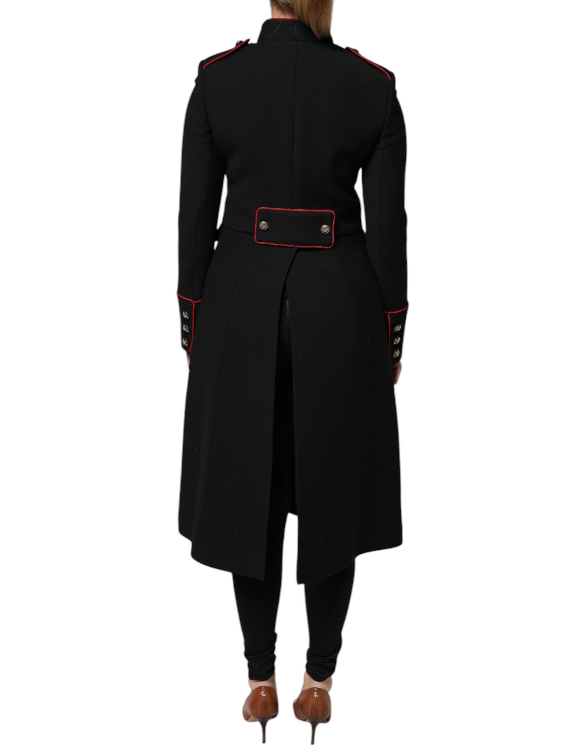Black Single Breasted Trench Coat Women's Jacket - Dolce & Gabbana - Modalova