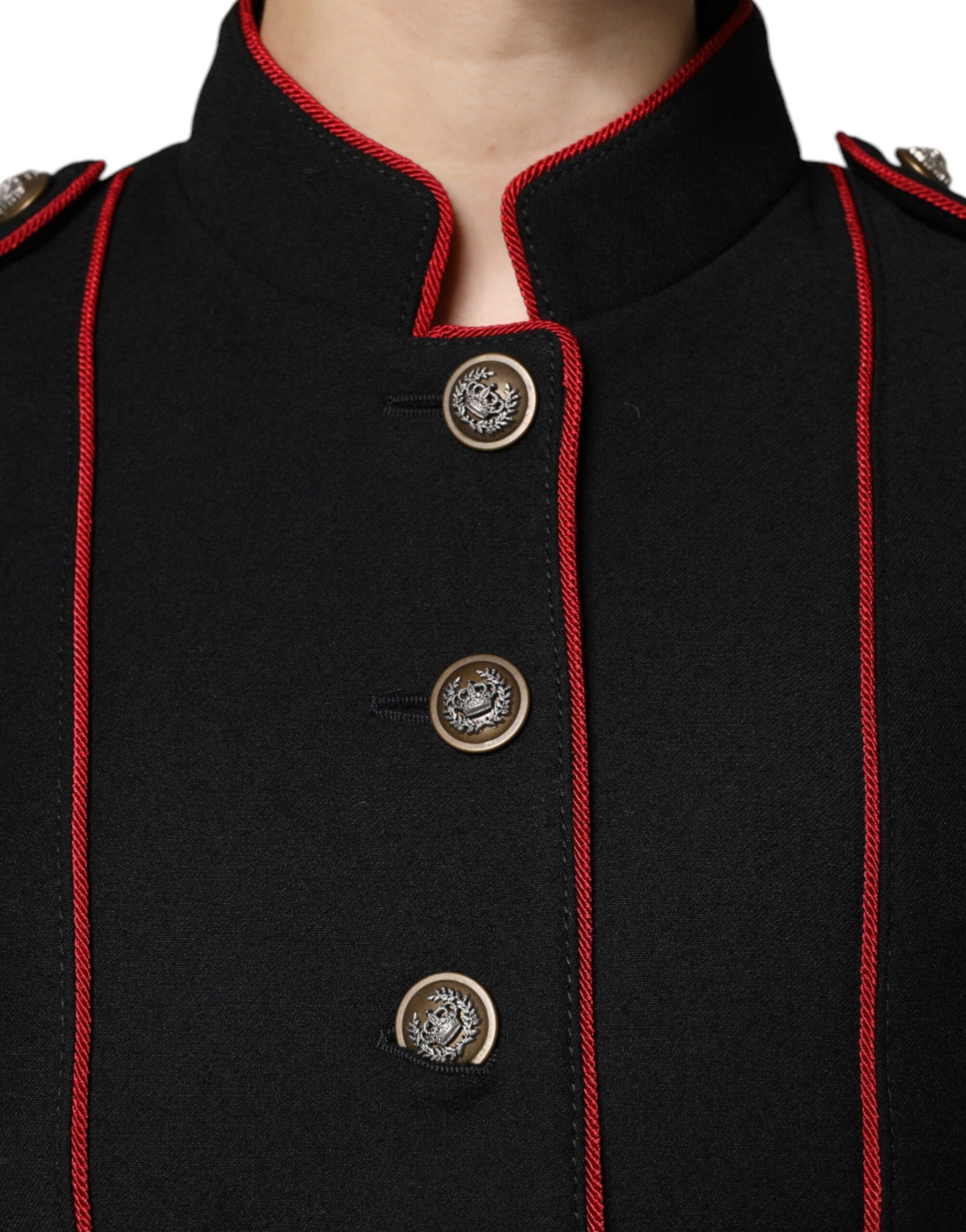 Black Single Breasted Trench Coat Women's Jacket - Dolce & Gabbana - Modalova