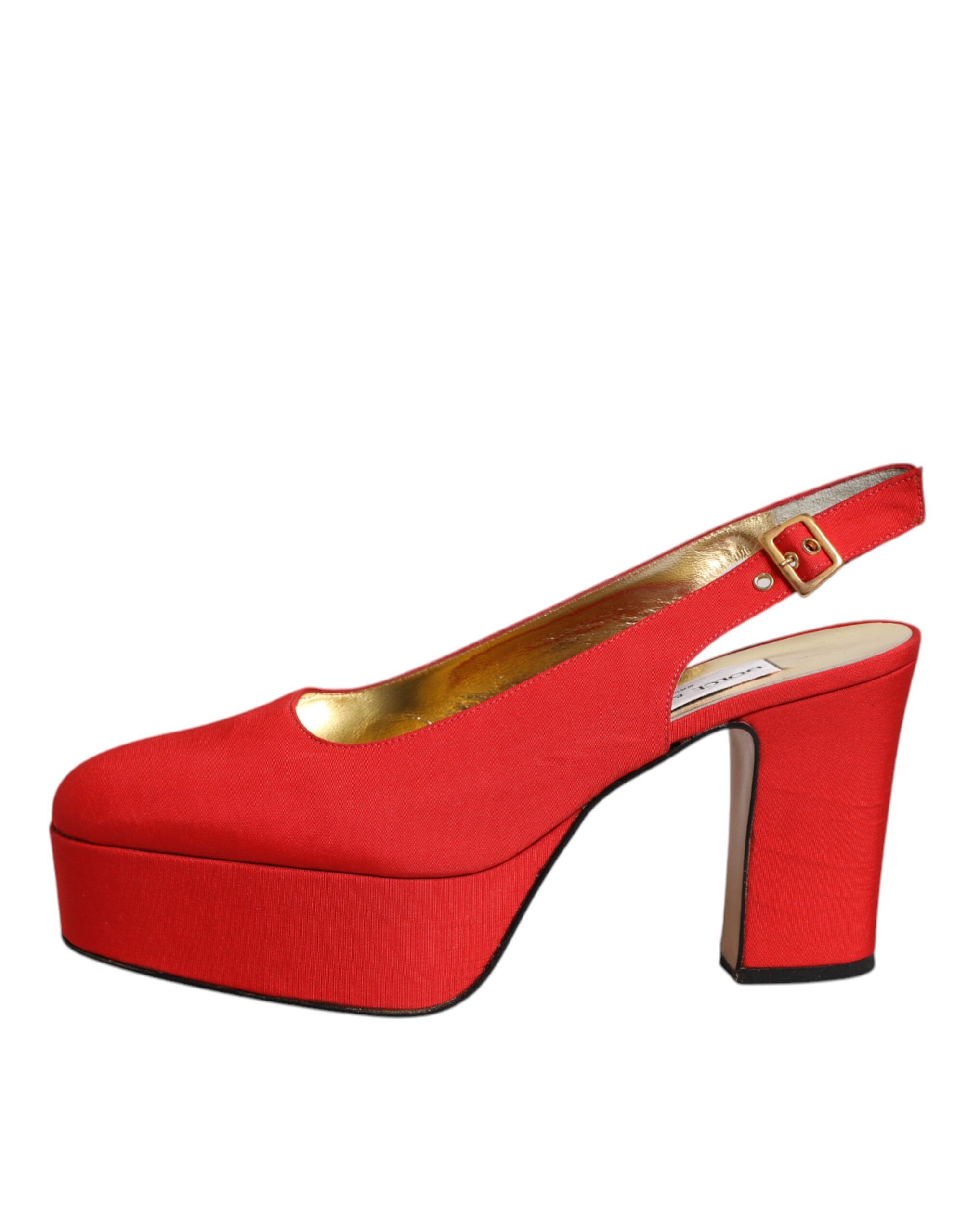 Platform Slingback Heels Sandals Women's Shoes (Pre-Owned) - Dolce & Gabbana - Modalova