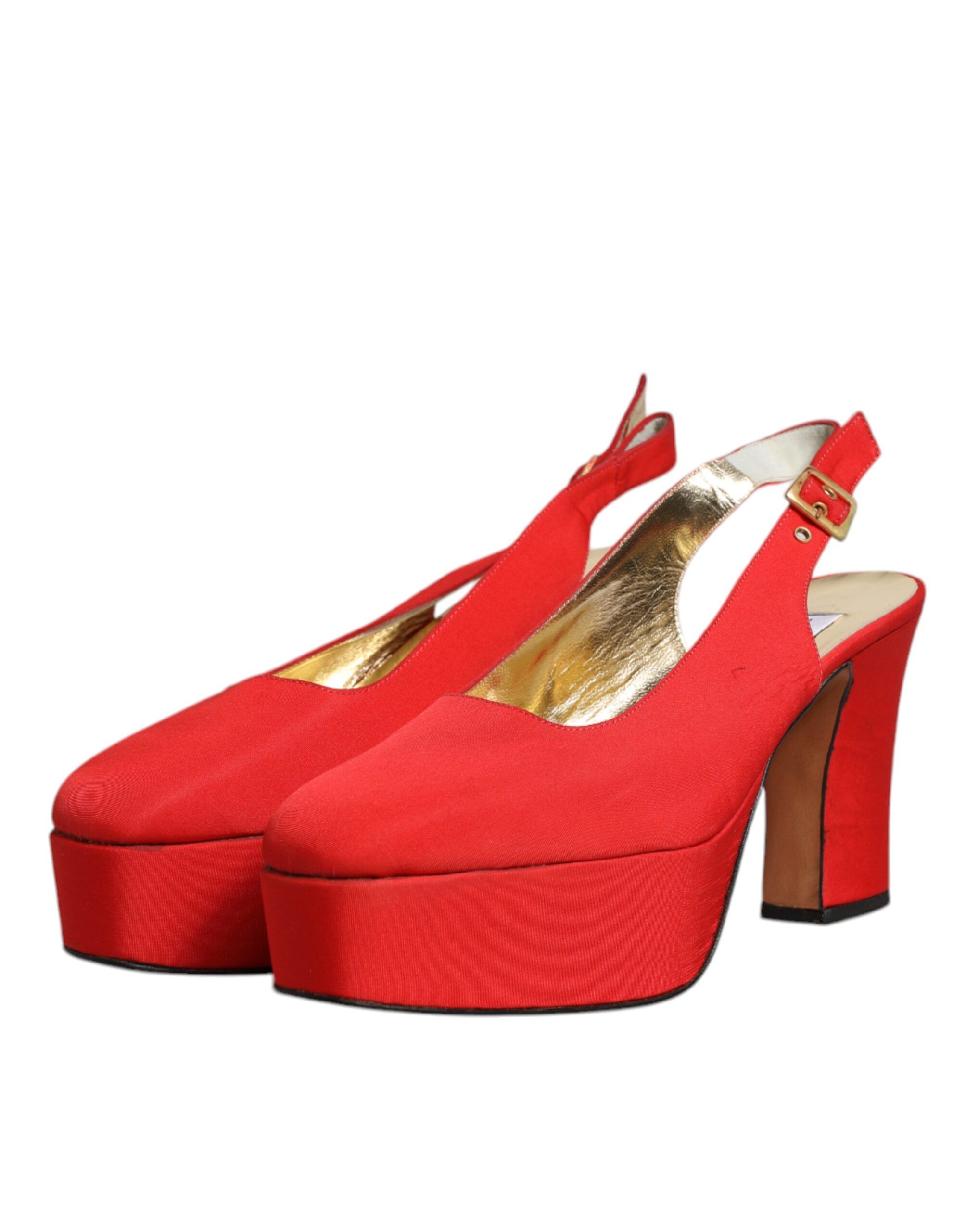 Platform Slingback Heels Sandals Women's Shoes (Pre-Owned) - Dolce & Gabbana - Modalova