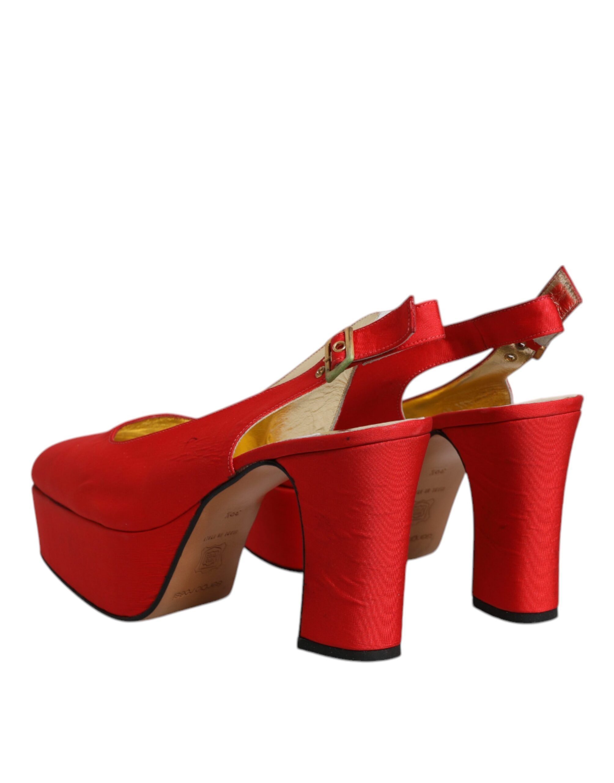 Platform Slingback Heels Sandals Women's Shoes (Pre-Owned) - Dolce & Gabbana - Modalova