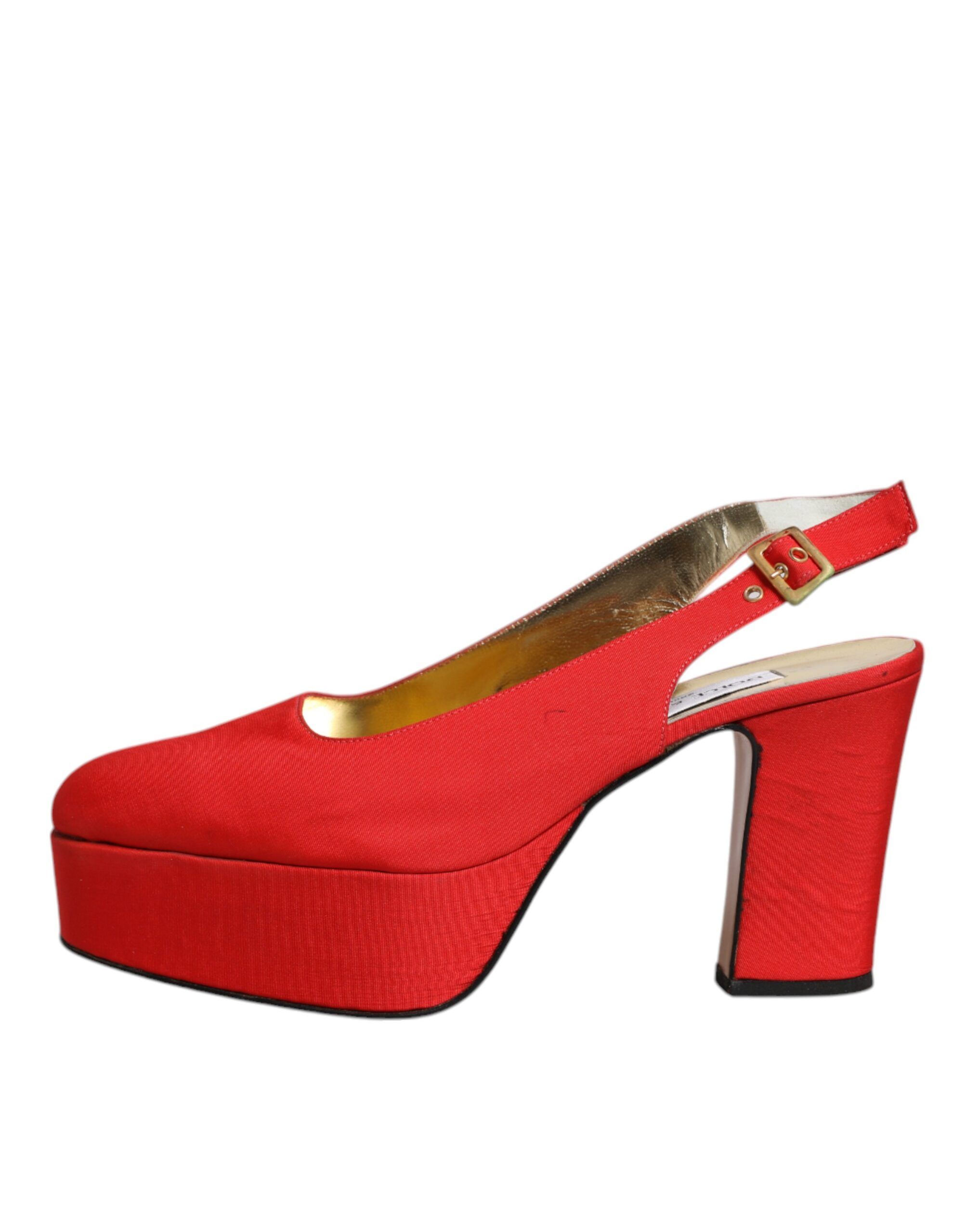 Platform Slingback Heels Sandals Women's Shoes (Pre-Owned) - Dolce & Gabbana - Modalova