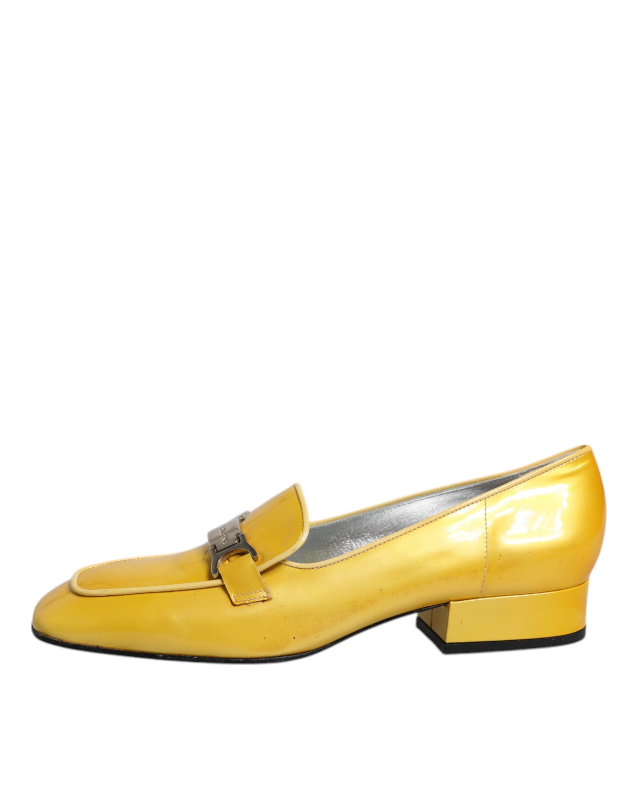 Leather Logo Plaque Slip On Mocassin Women's Shoes (Pre-Owned) - Dolce & Gabbana - Modalova